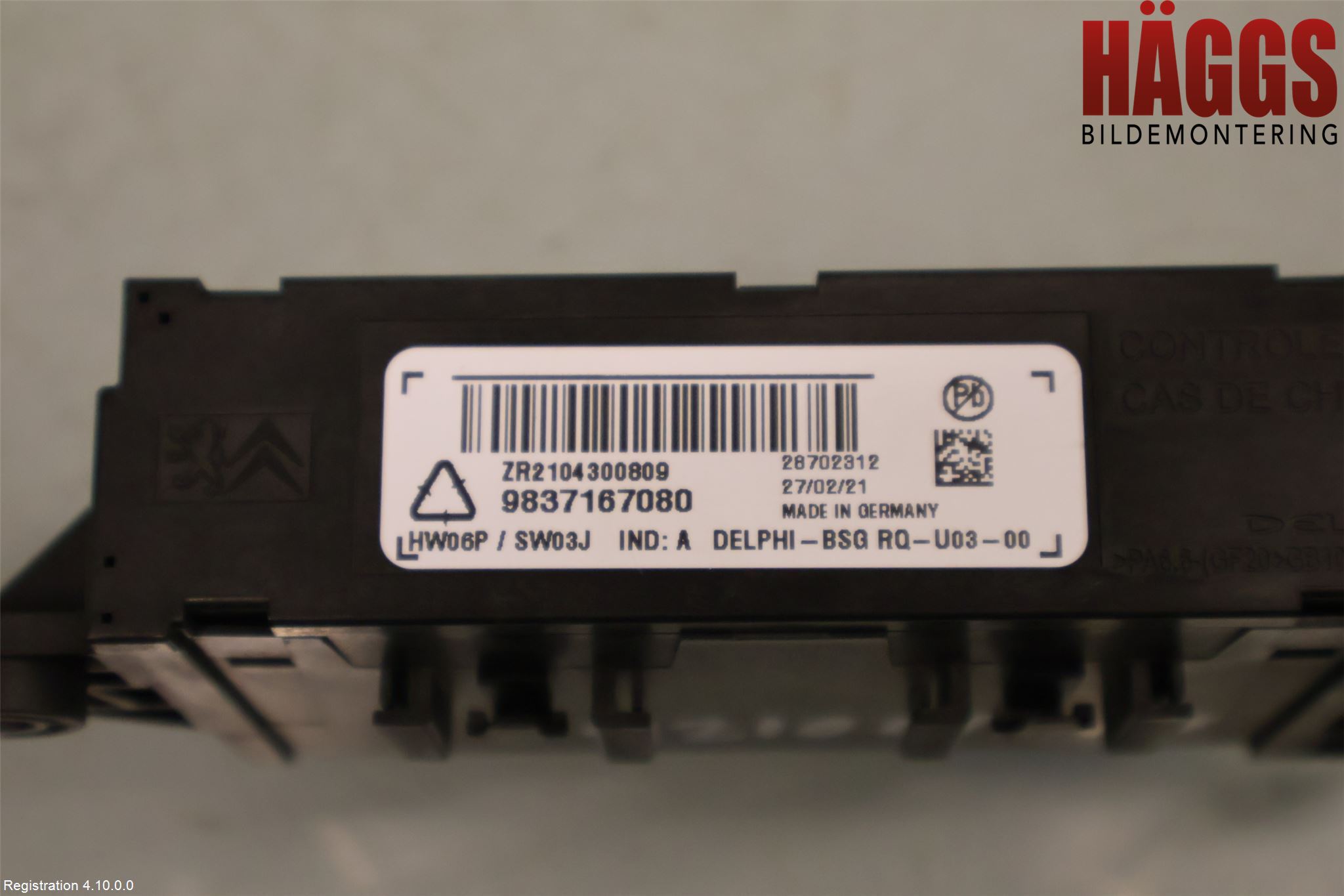 Peugeot PARTNER/E-PARTNER 19- Styrenhet Dragkrok