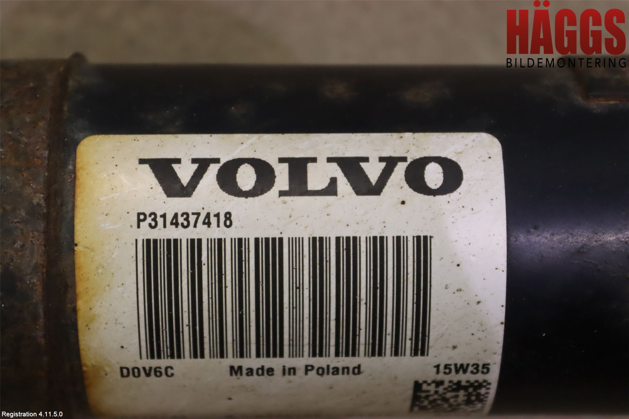 Volvo XC60 14-17 Mellanaxel Komp