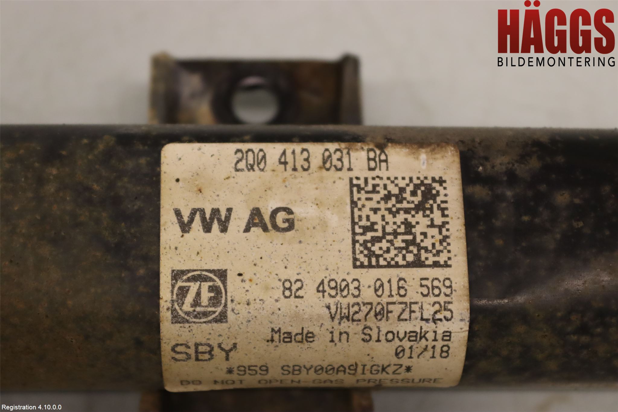 Volkswagen VW POLO VI 18->> Fjäderben Fram Höger
