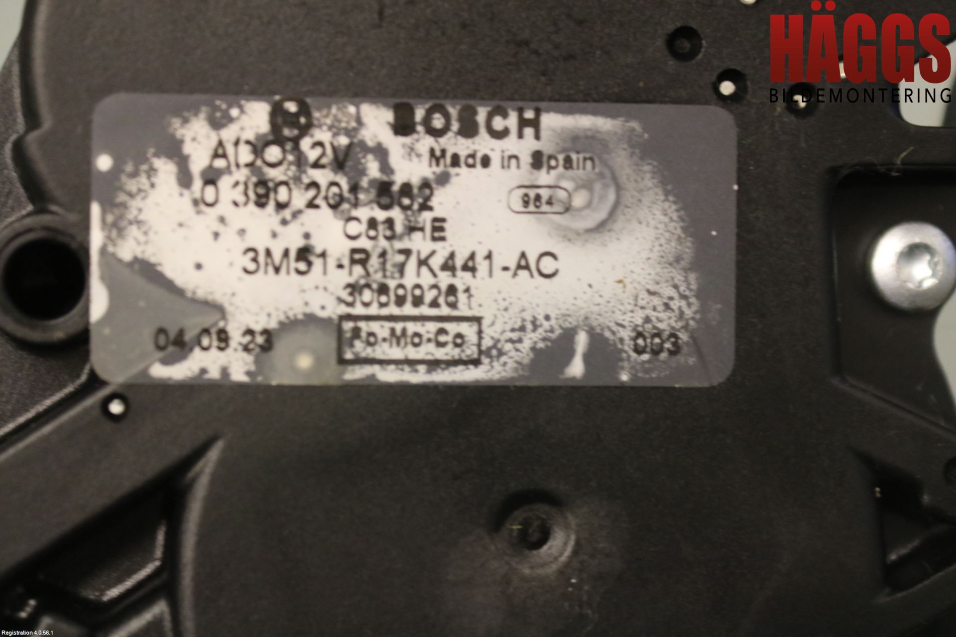 Volvo V50 04-07 Torkarmotor Baklucka