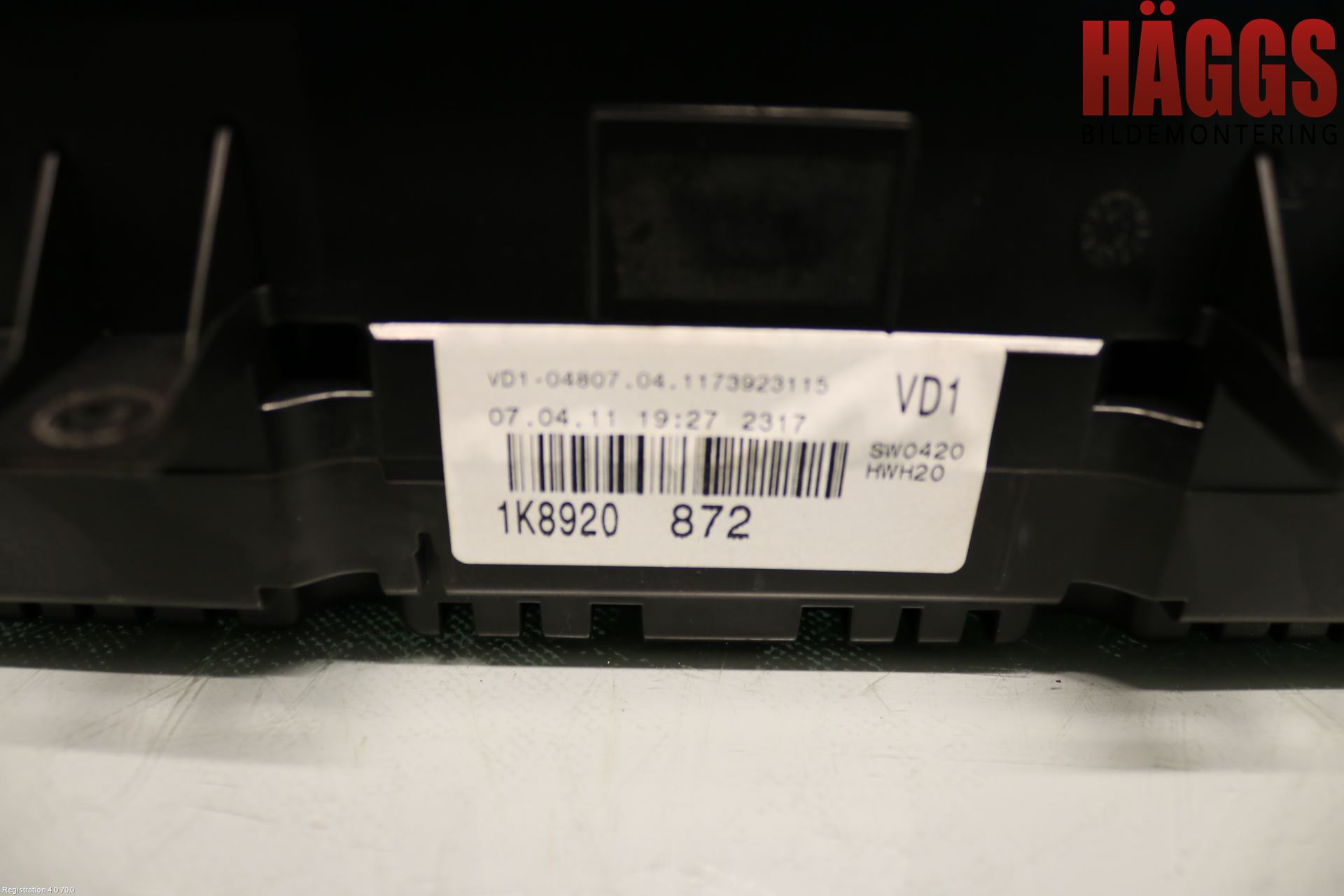 Volkswagen VW SCIROCCO 09-17 Instrument Komb