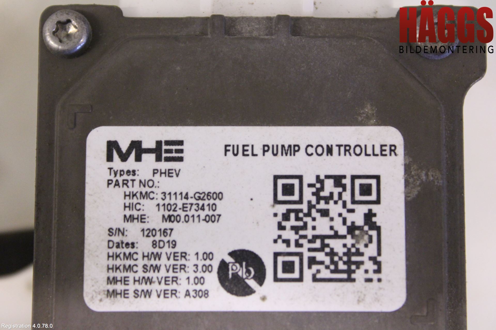 Kia NIRO (DE) 17-22 Bränslepump El