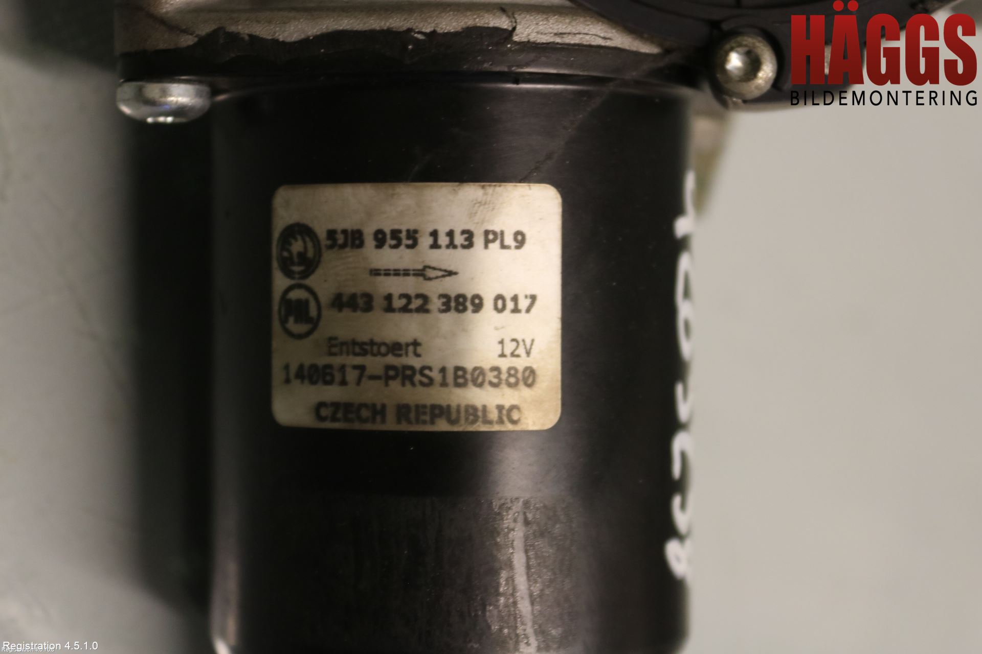 Skoda RAPID Torkarmotor Vindruta