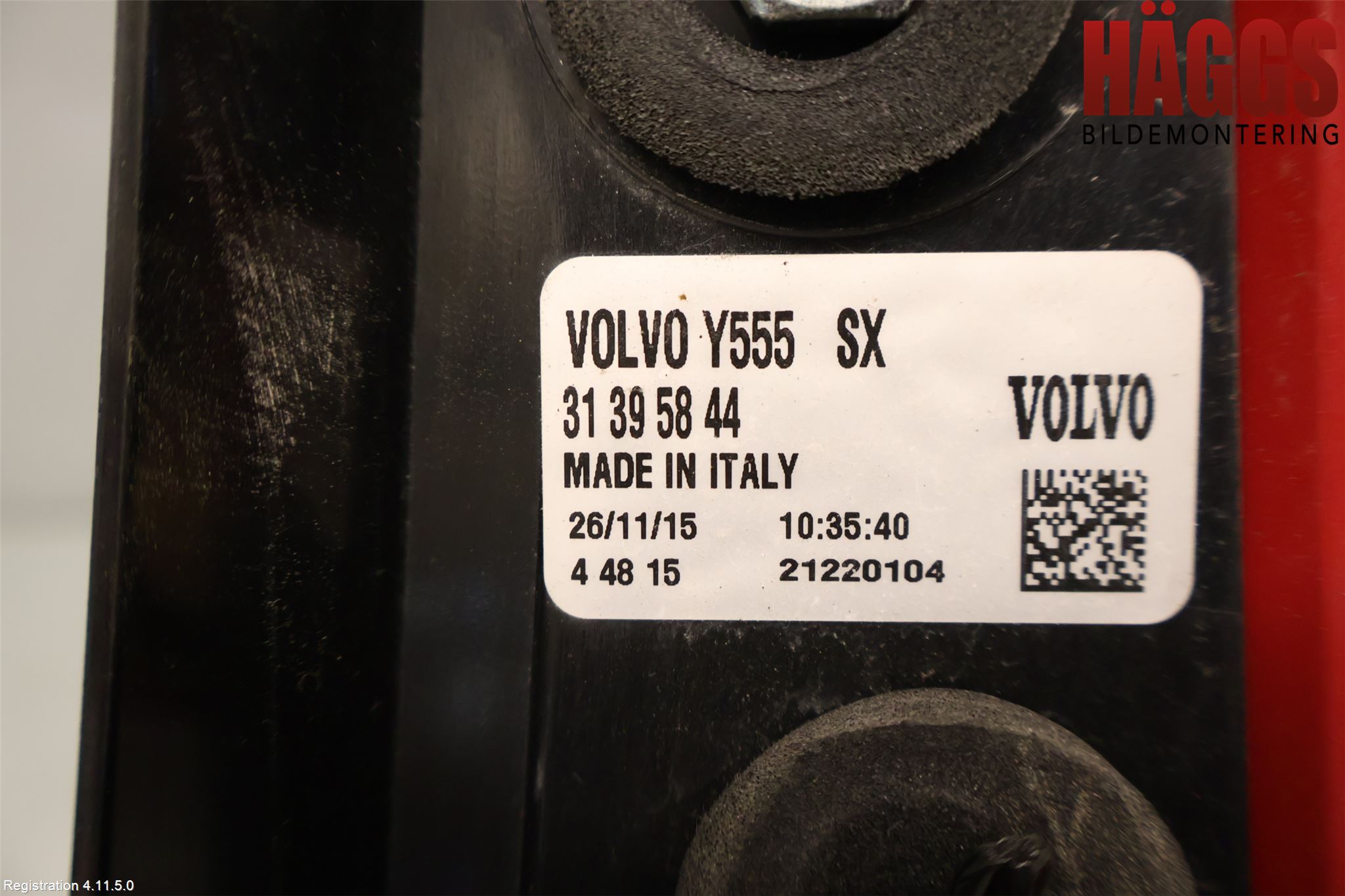 Volvo V40 12-19 Bakljus Vänster
