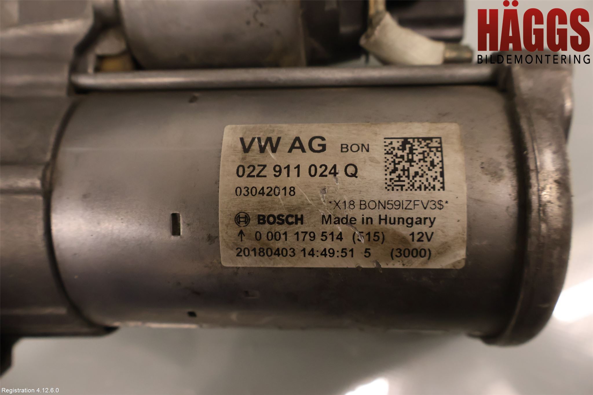 Audi A3/S3 8V 13-20 Startmotor