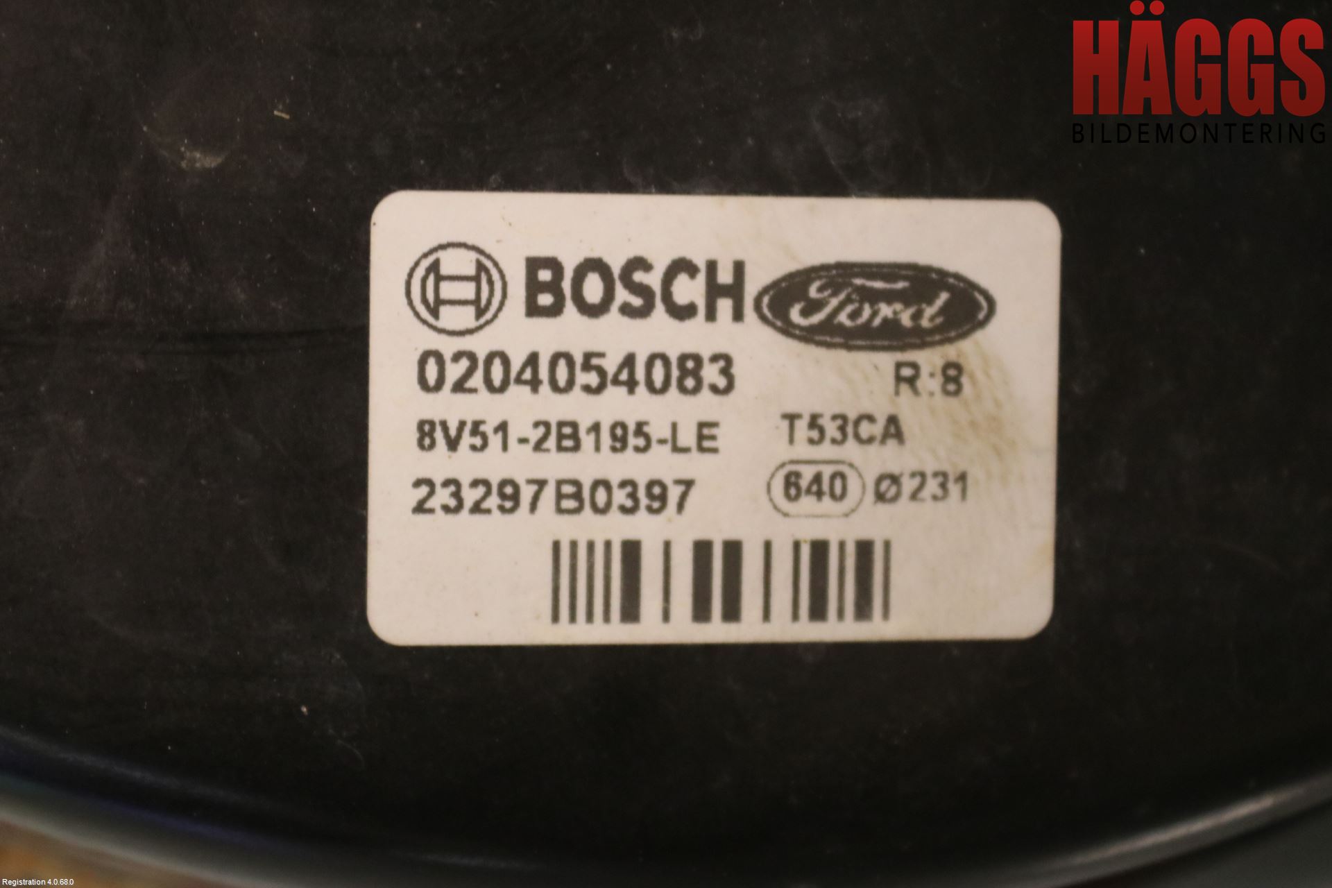 Ford FIESTA 09-12 Bromsservo