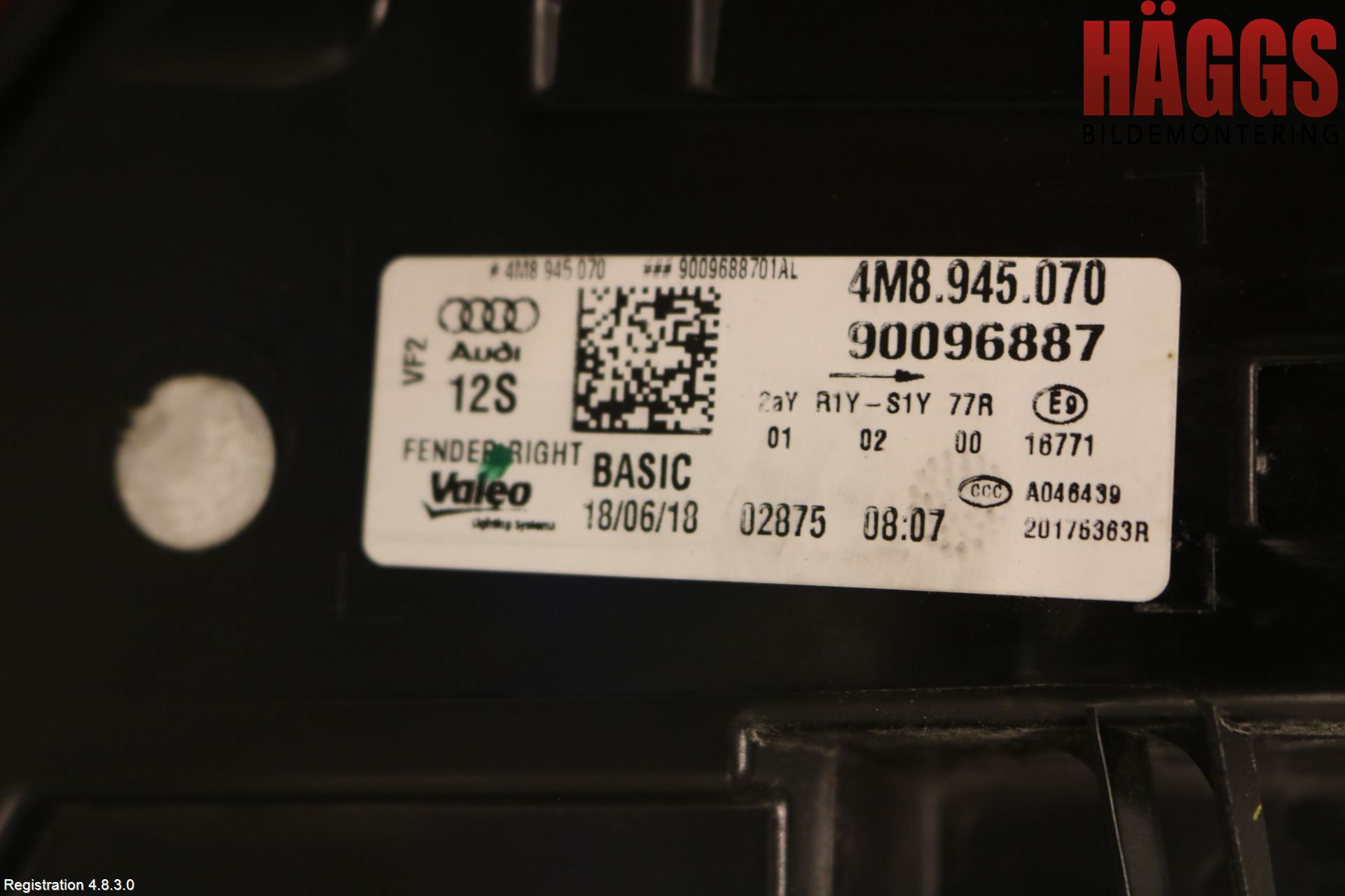 Audi Q8/SQ8 4M 19- Bakljus Höger