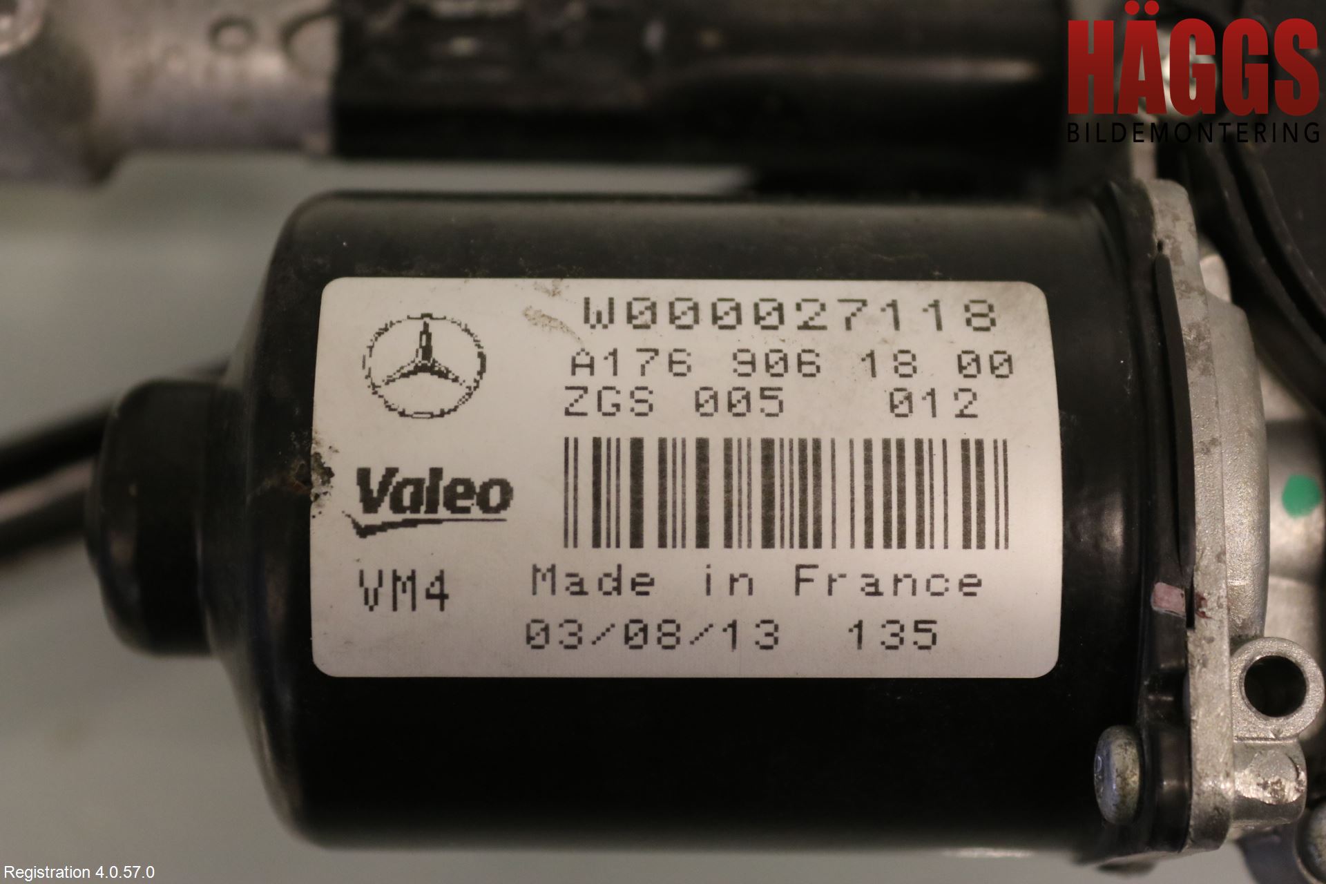 Mercedes-Benz MB A-KLASS (W176) 13-18 Torkarmekanism Vindruta