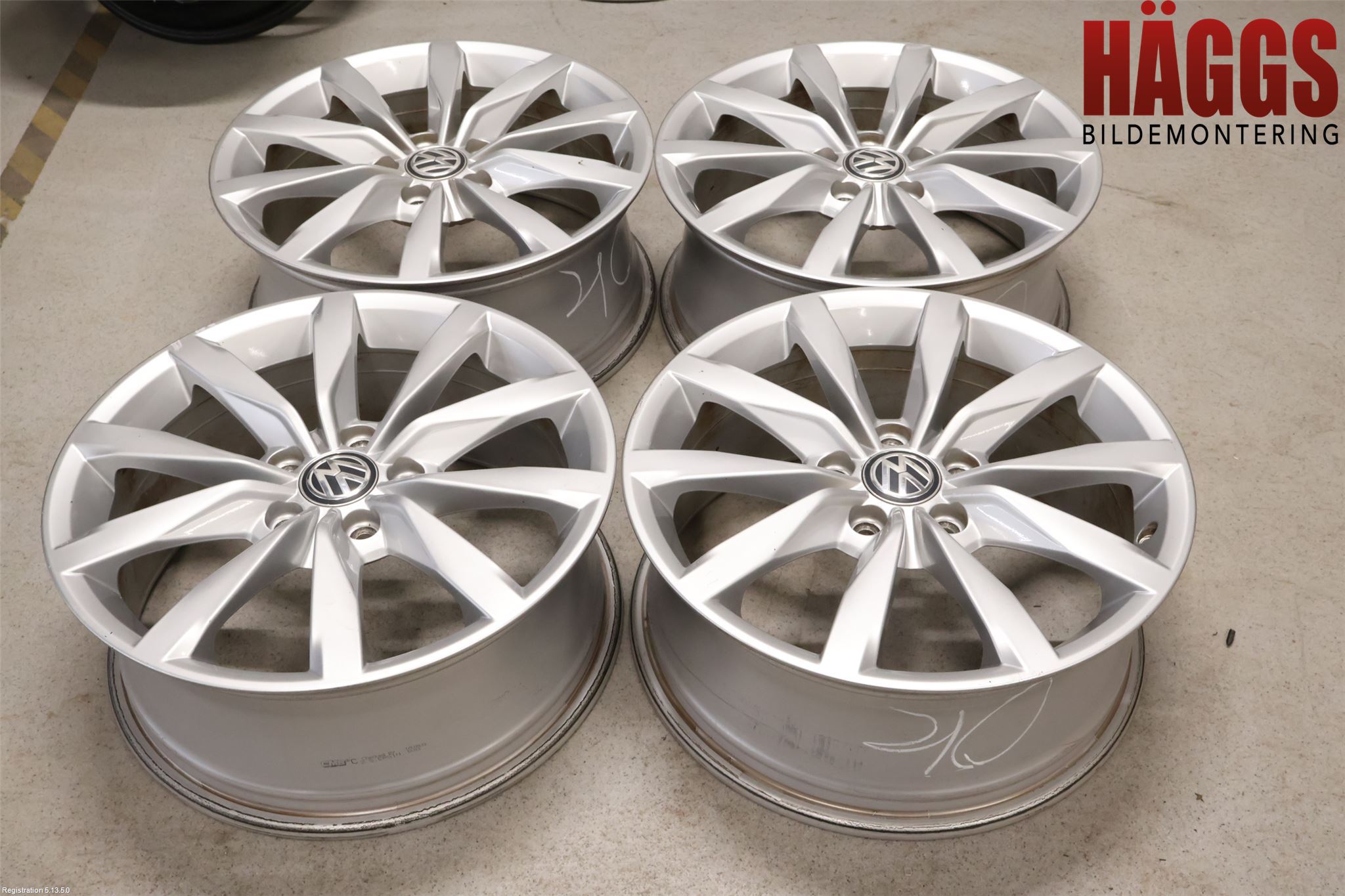 Volkswagen VW GOLF / E-GOLF VII 13-20 Fälgsats Aluminium