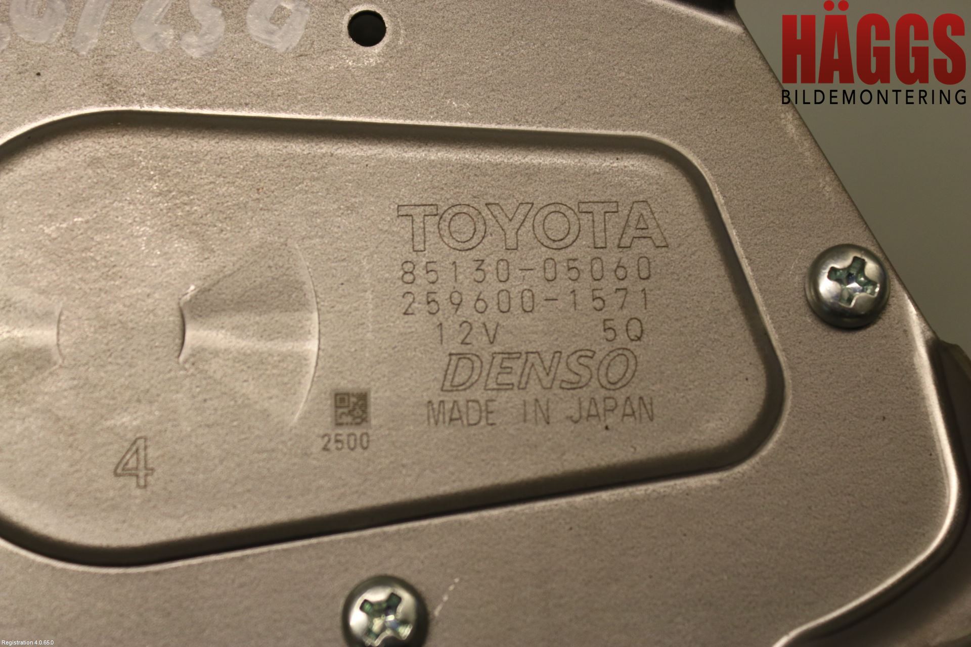 Toyota AVENSIS 09-15 Torkarmotor Baklucka