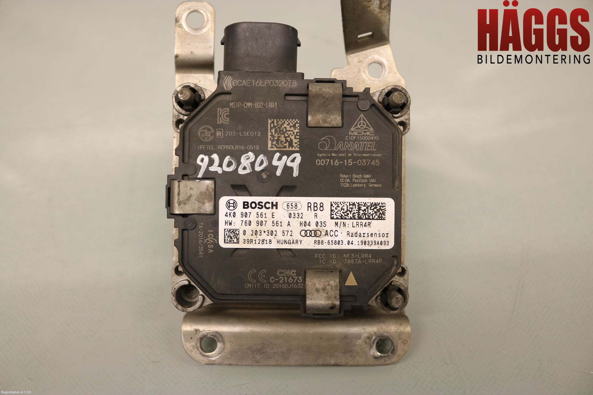 Audi A6 F2/C8 19- Sensor Adaptiv Farthållare