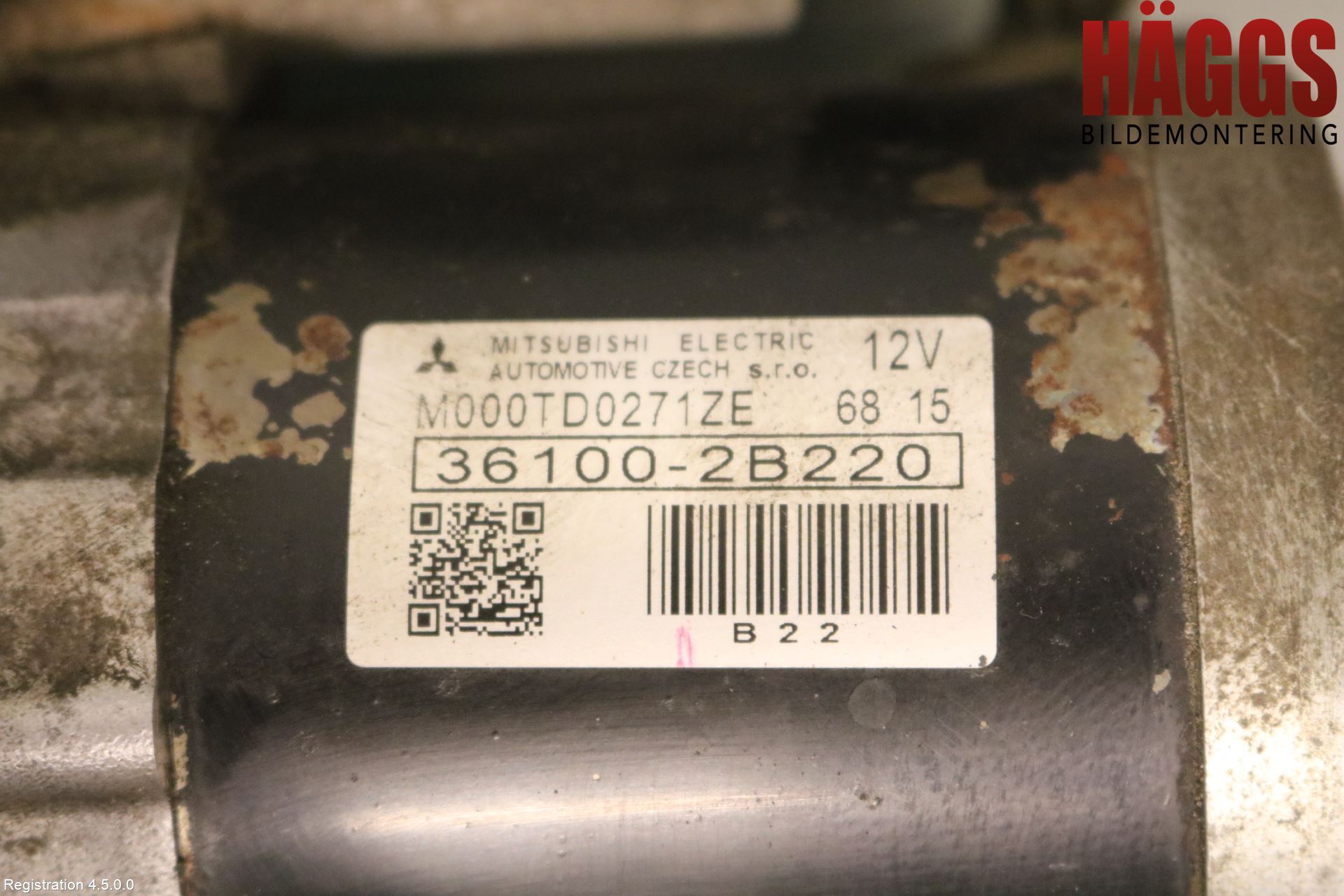 Kia VENGA 10-19 Startmotor