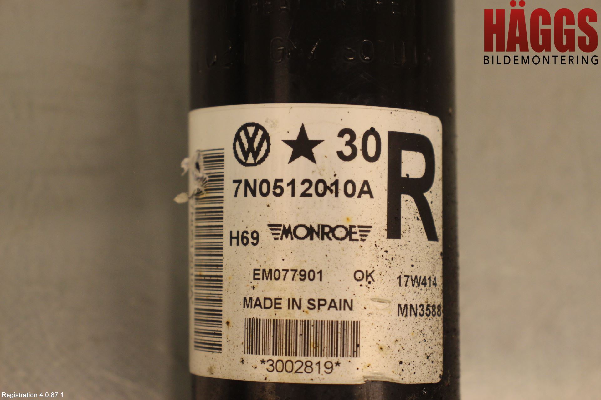 Volkswagen VW SHARAN 11- Stötdämpare Bak