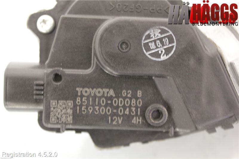 Toyota YARIS XP90 06-11 Torkarmotor Vindruta