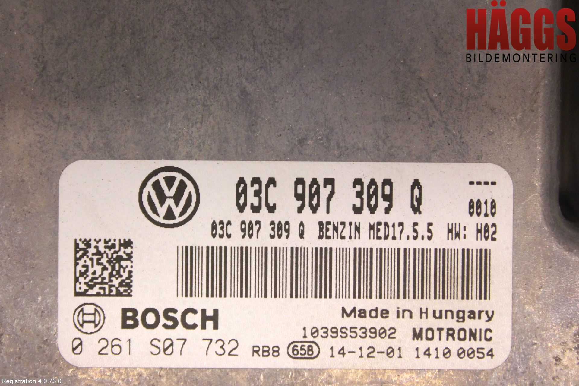 Volkswagen VW TIGUAN 07-16 Styrenhet Insprut Bensin