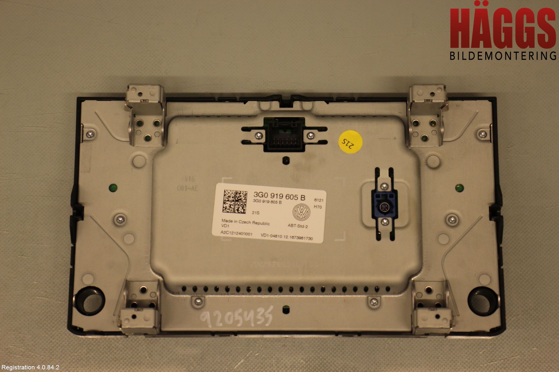 Volkswagen VW GOLF / E-GOLF VII 13-20 Cd Radio - Multimediapanel