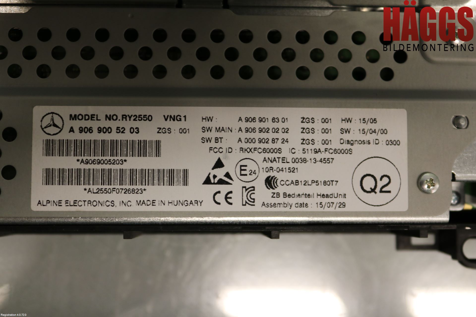 Mercedes-Benz MB SPRINTER (W906) 06-18 Cd Radio - Multimediapanel