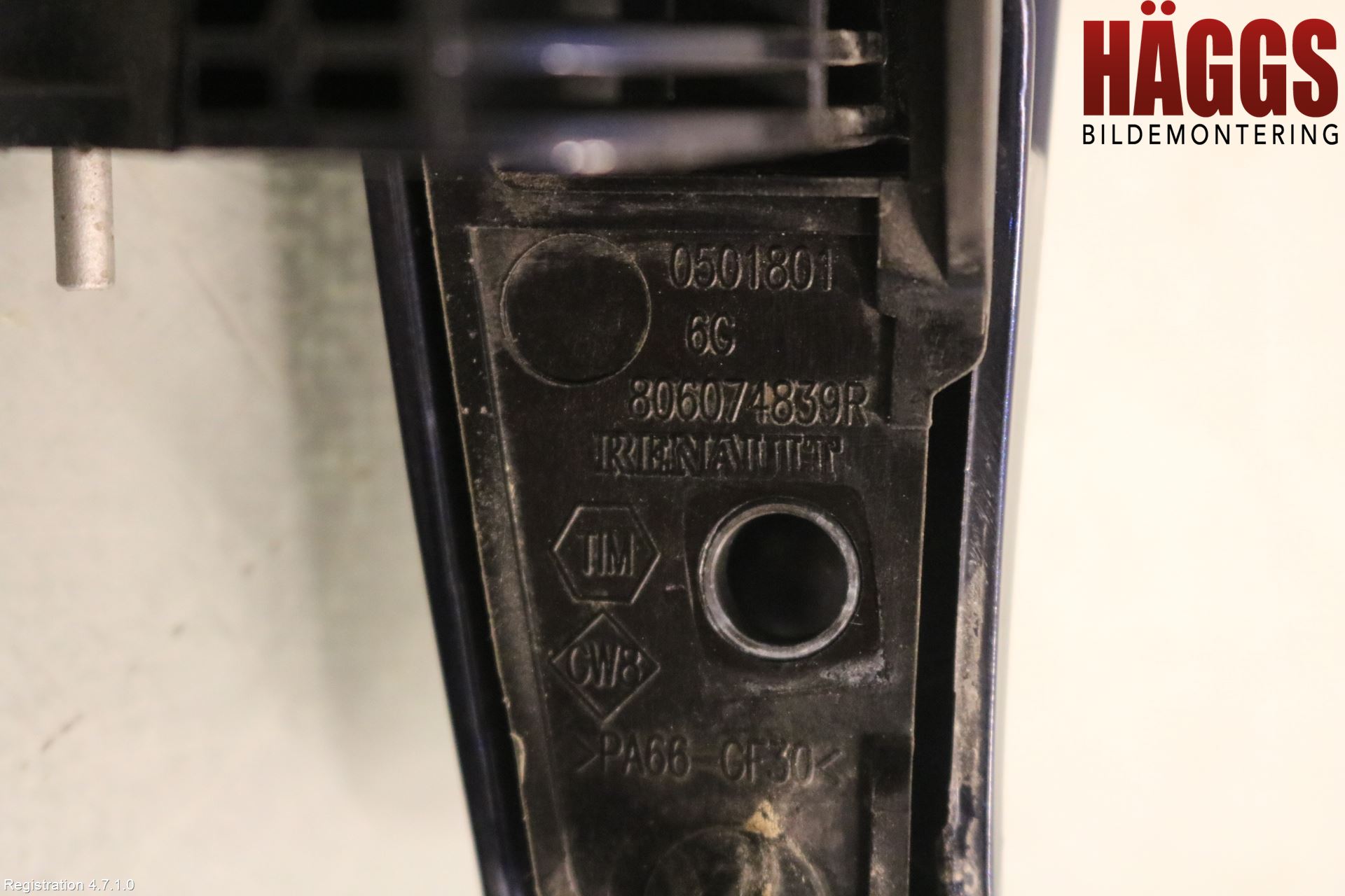 Dacia DUSTER 10-17 Dörrhandtag Yttre Vä