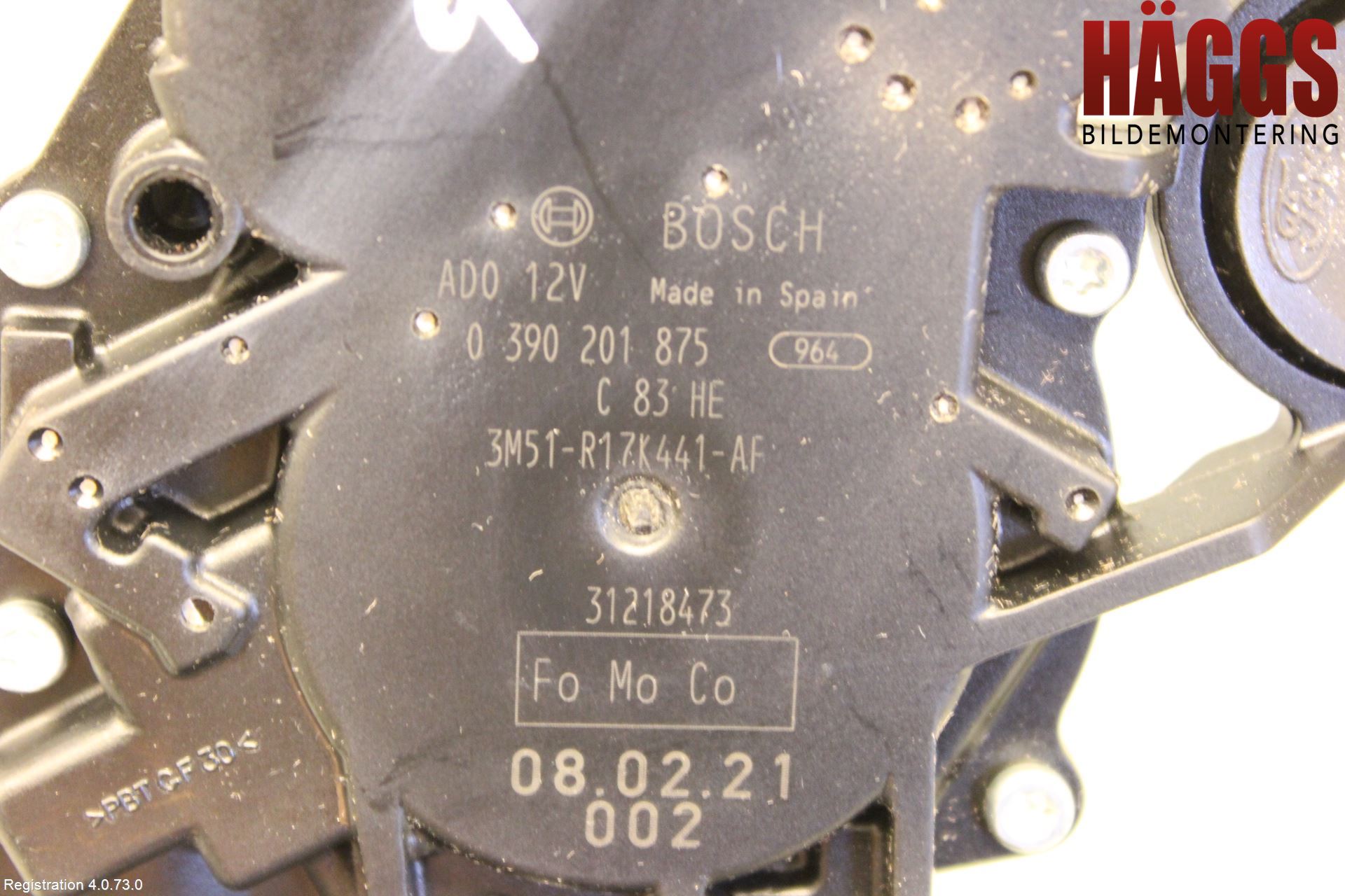 Ford FOCUS 08-11 Torkarmotor Baklucka