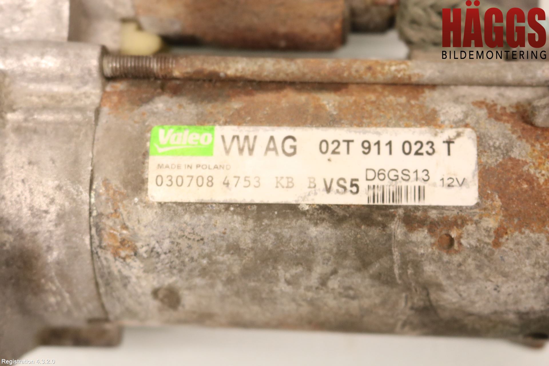 Volkswagen VW GOLF V 04-09 Startmotor
