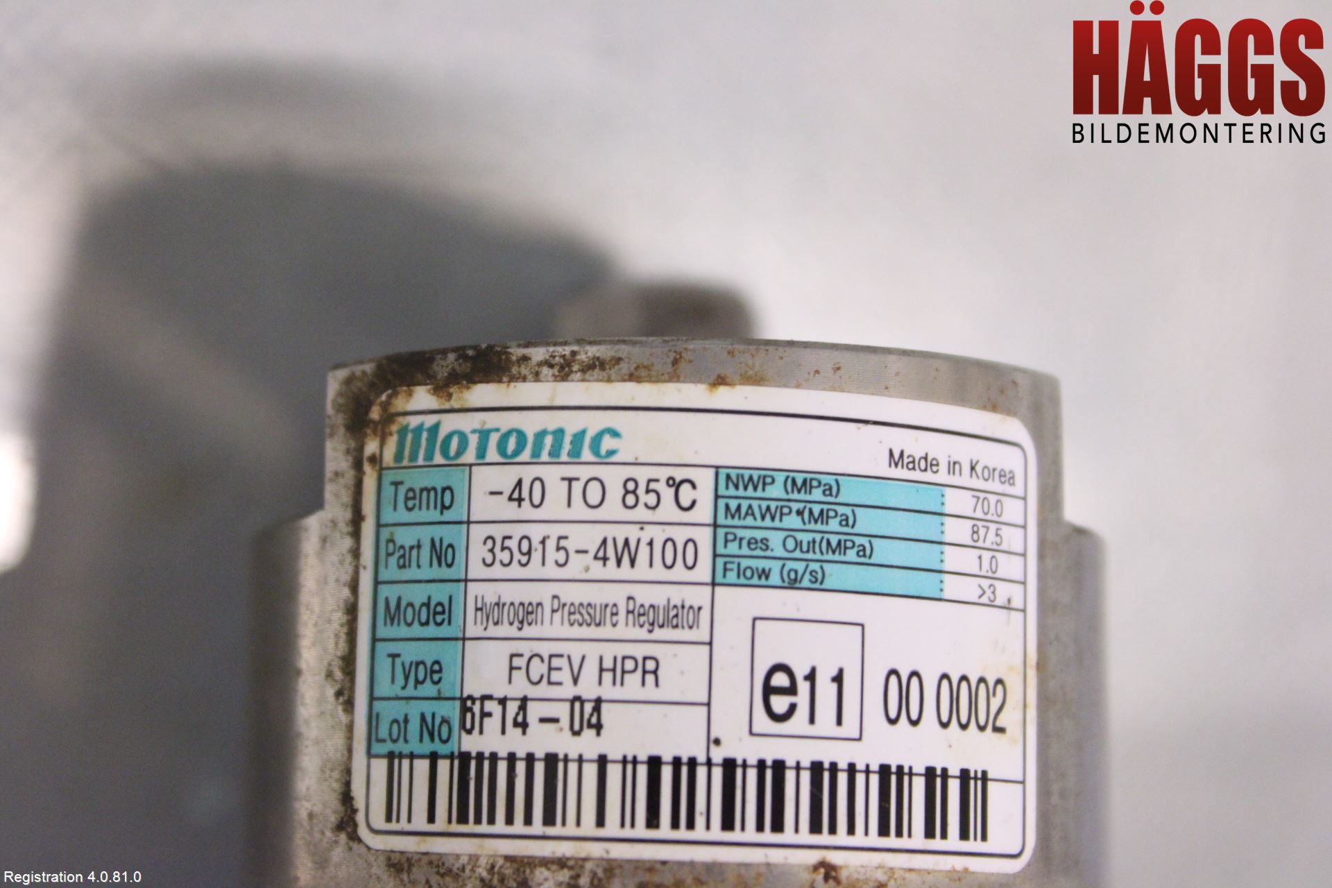 Hyundai ix35 Bränsle Gasregulator