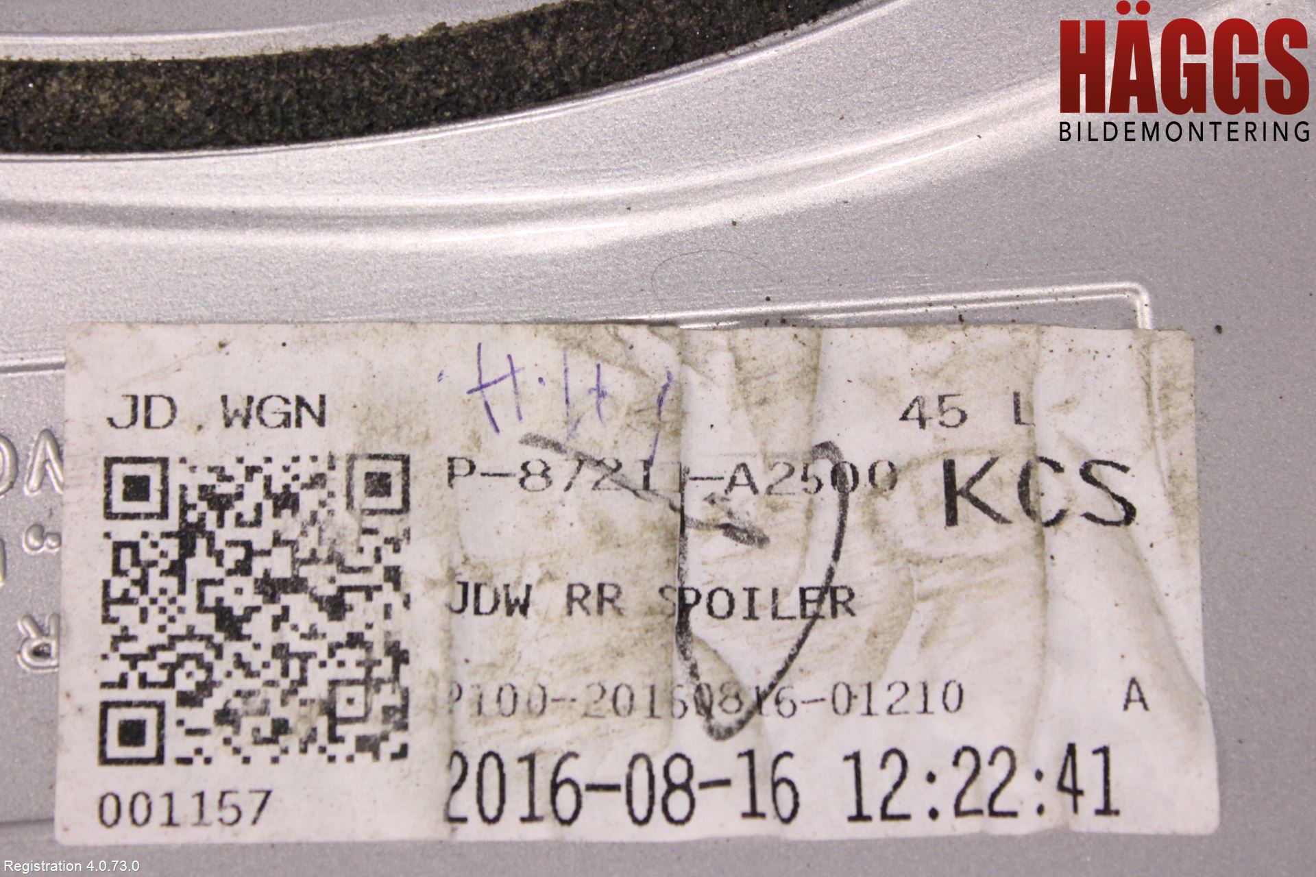 Kia CEED 12-18 Spoiler Baklucka
