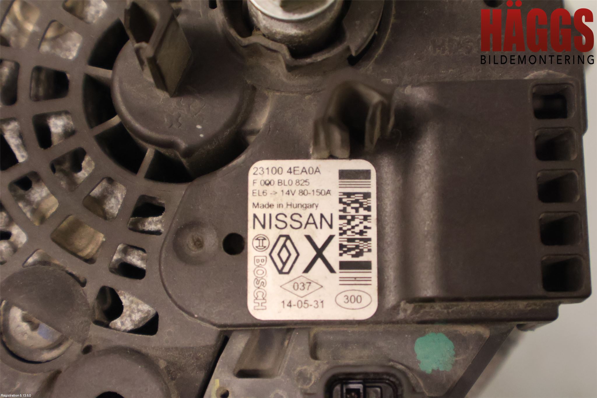 Nissan QASHQAI 14-17 Generator