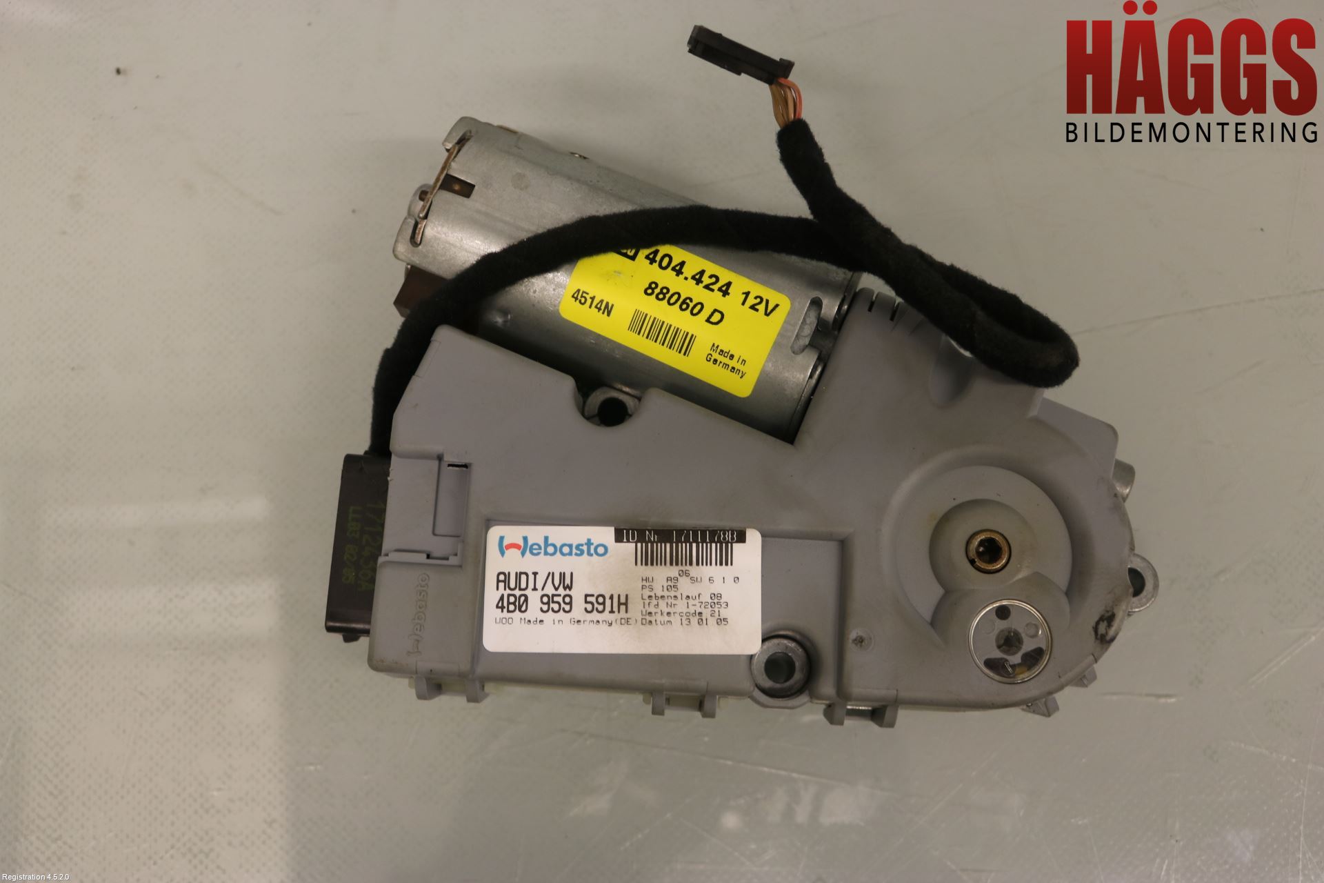 Audi A4/S4 05-07 Taklucksmotor