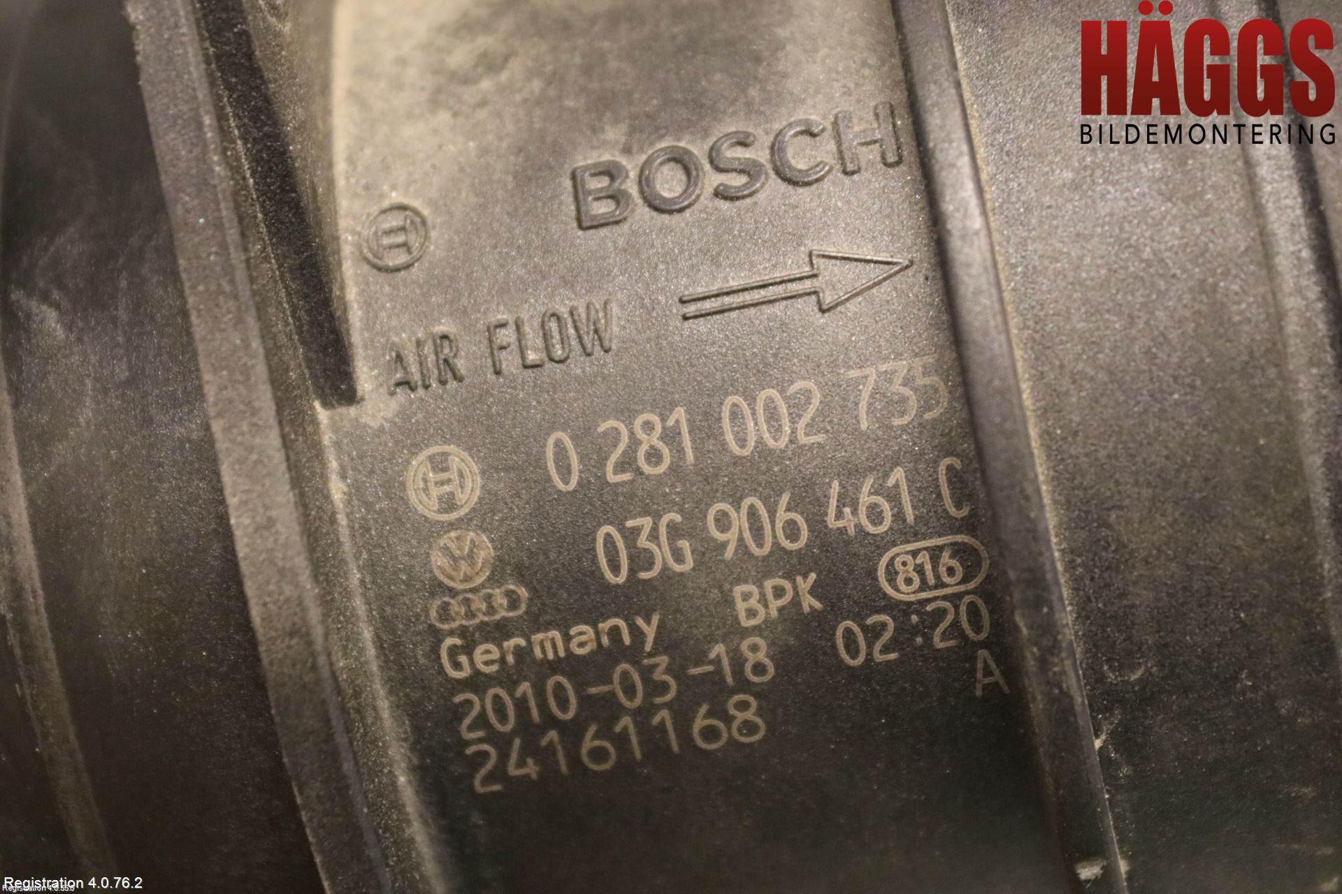 Volkswagen VW PASSAT 05-11 Injluftmassamätare