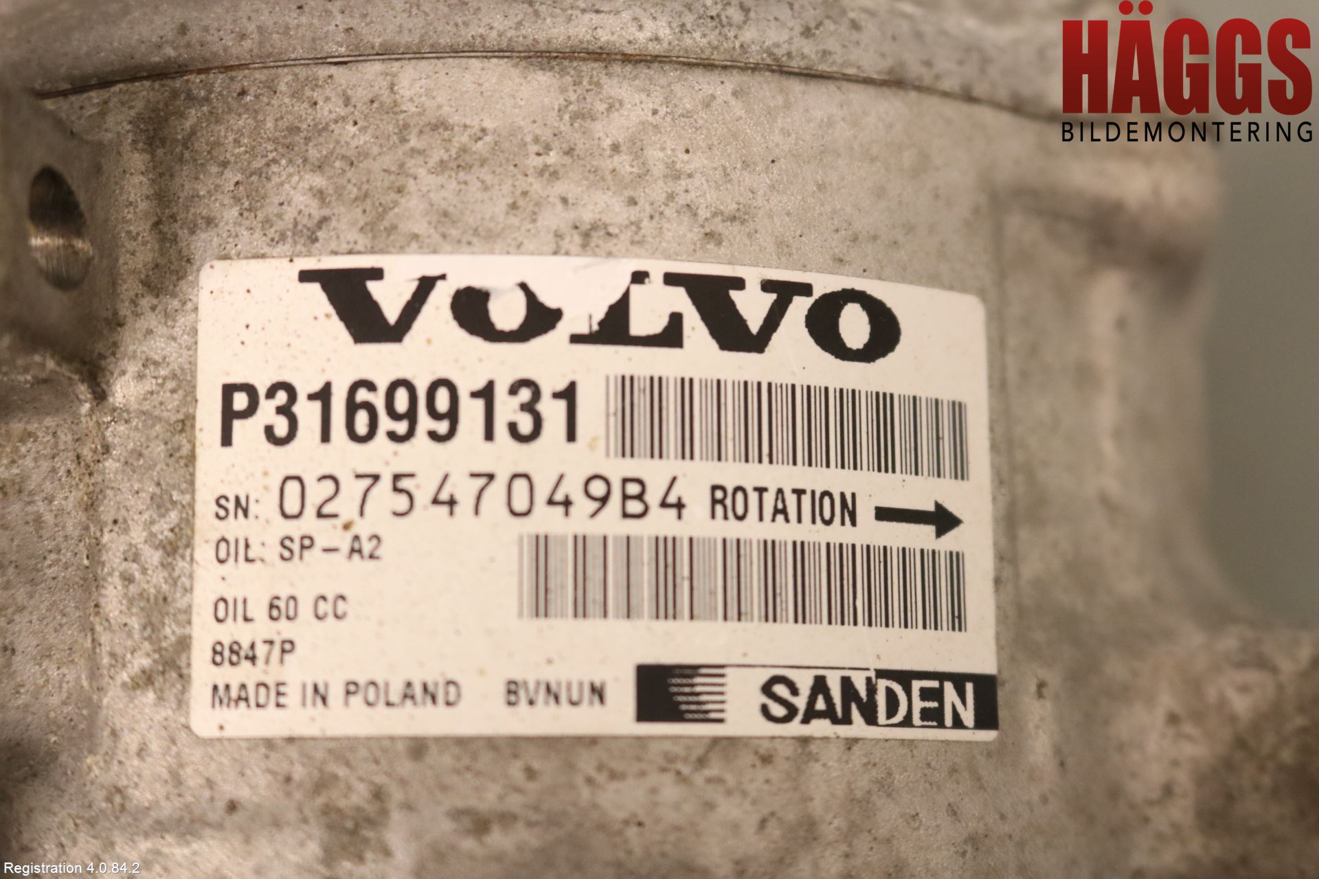 Volvo V90 CROSS COUNTRY 17->> Ac Kompressor