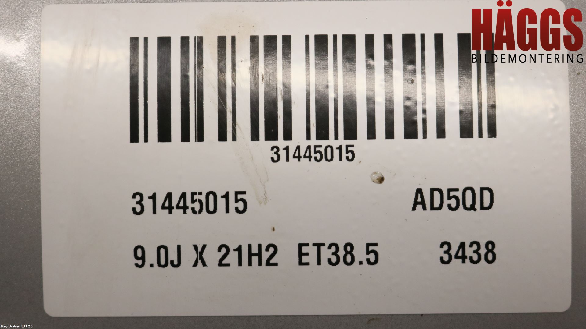 Volvo XC90/RECHARGE 16- Fälg Aluminium