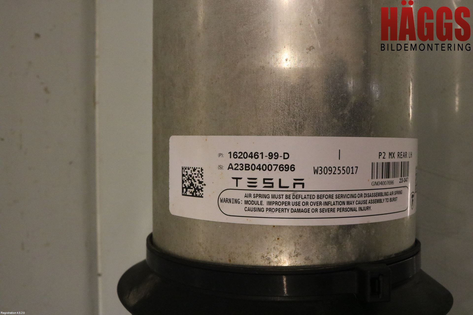 Tesla MODEL X 16- Fjäderben Bak Vänster