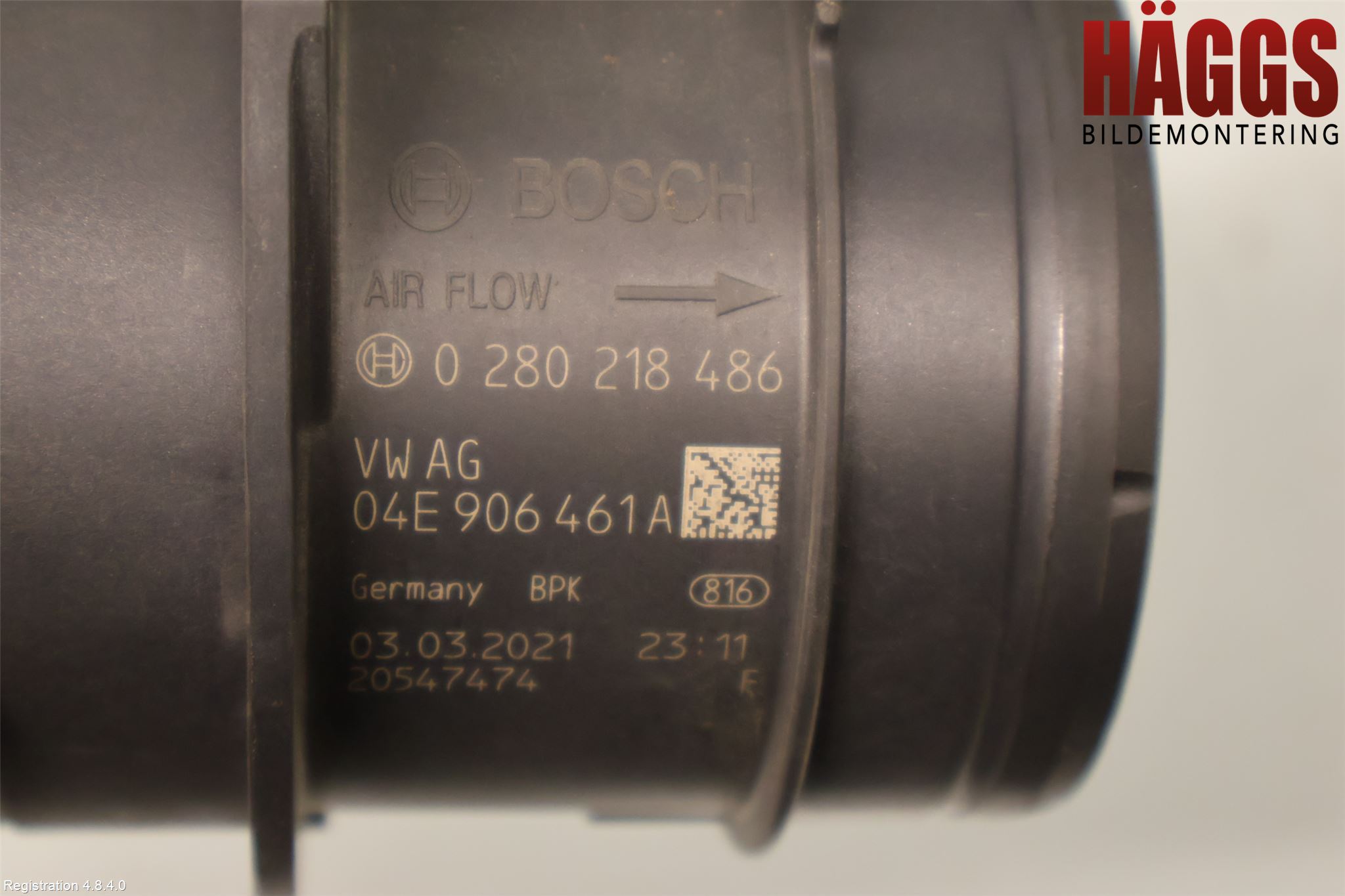 Audi Q5/SQ5 17- Injluftmassamätare