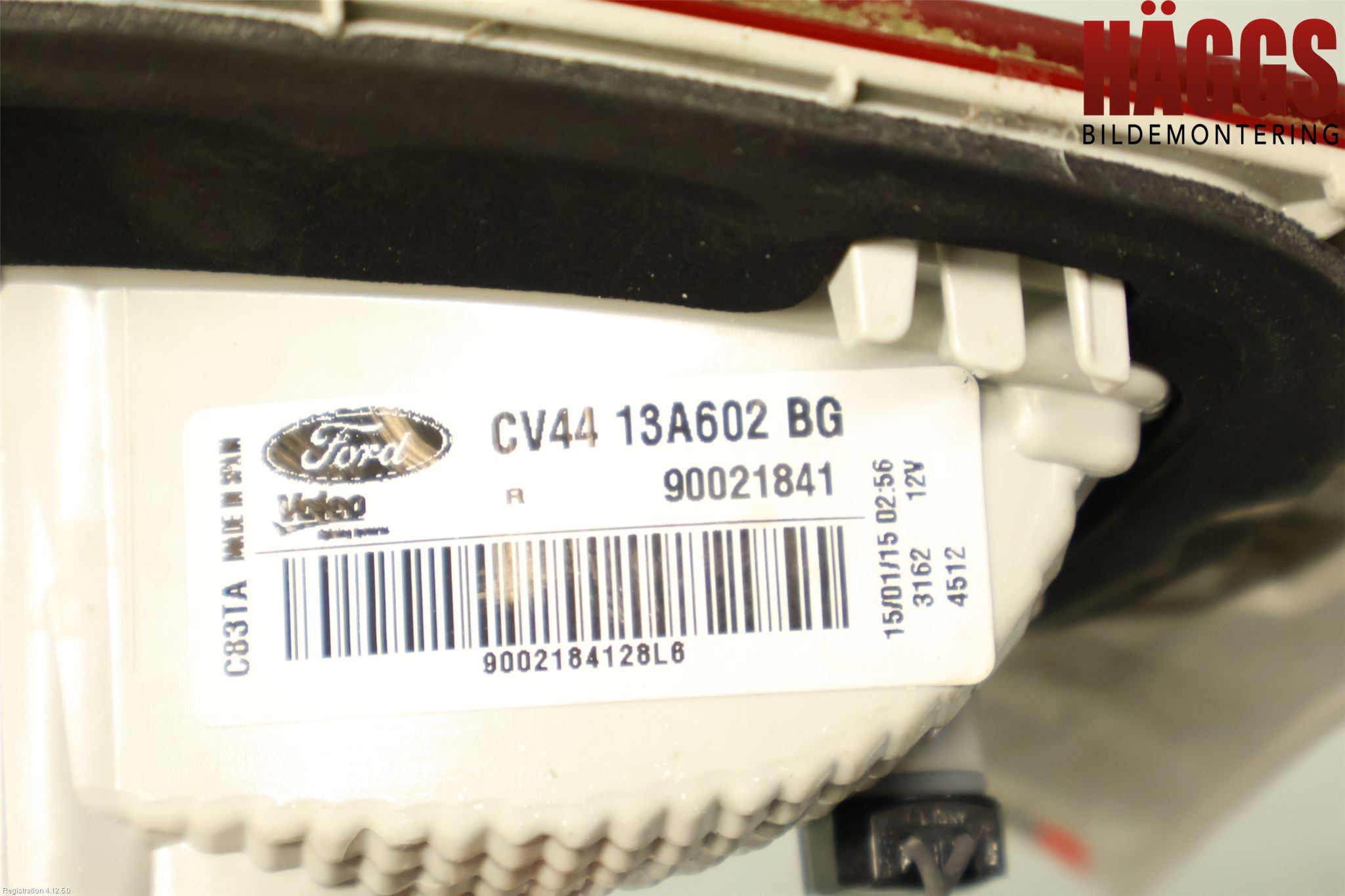 Ford KUGA 13-16 Bakljus Lucka Hö