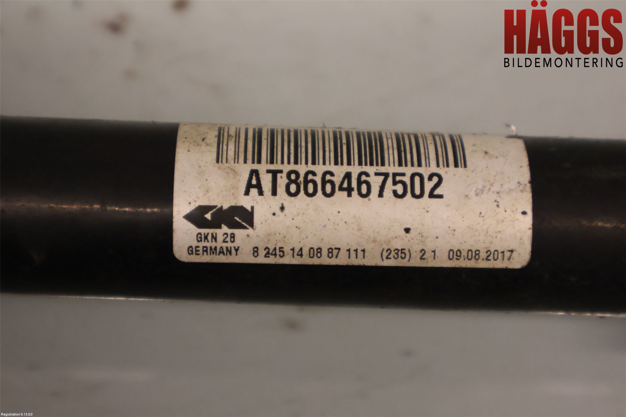 BMW 5 G30/G31/F90 17-23 Drivaxel Fram Vänster