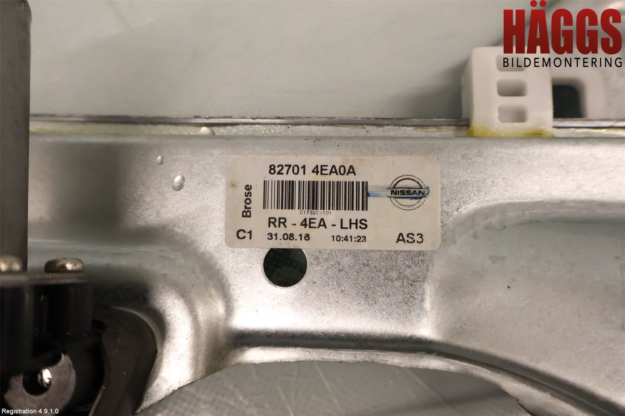 Nissan QASHQAI 14-17 Fönsterhiss El Kompl
