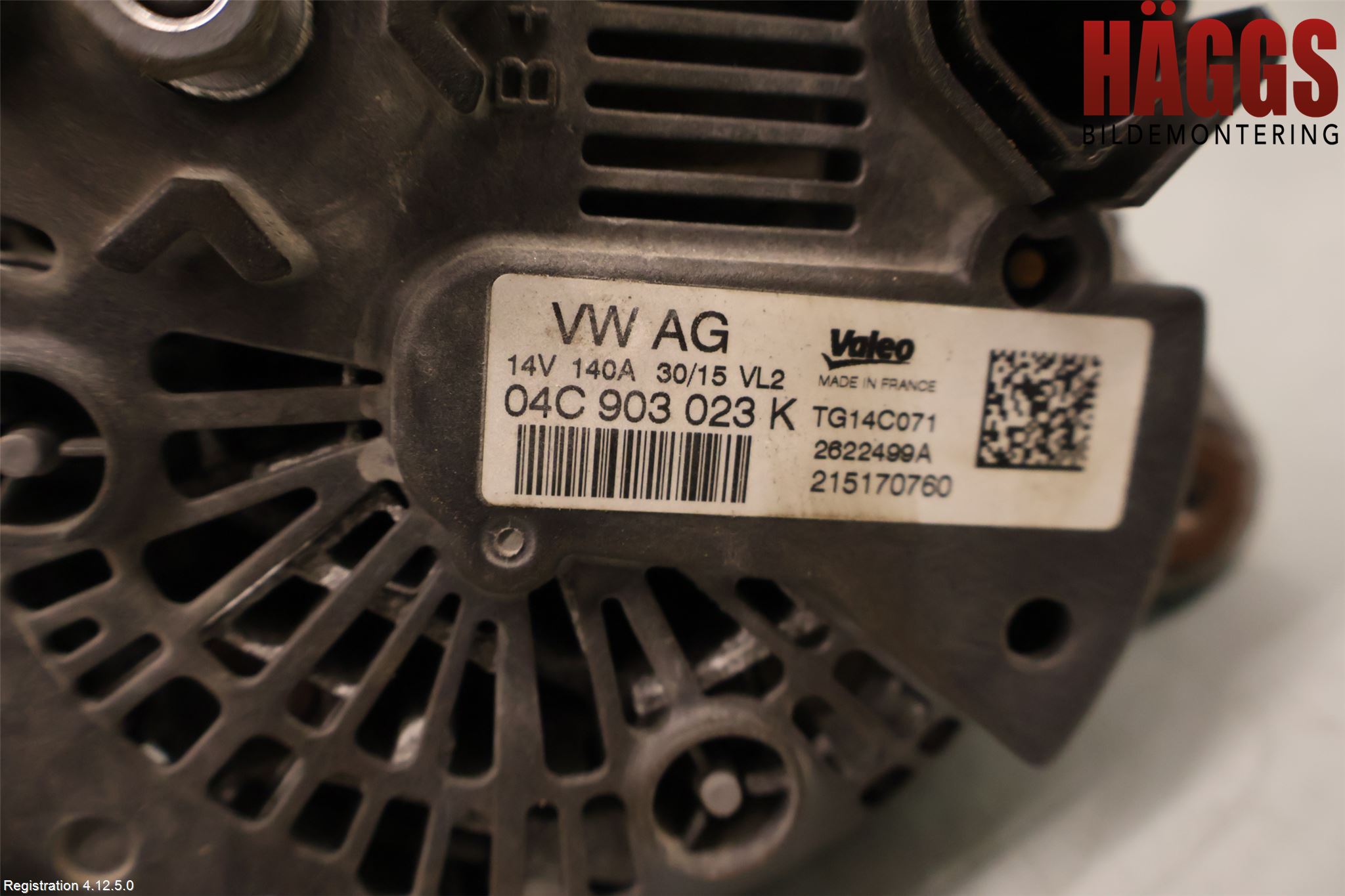 Volkswagen VW GOLF / E-GOLF VII 13-20 Generator