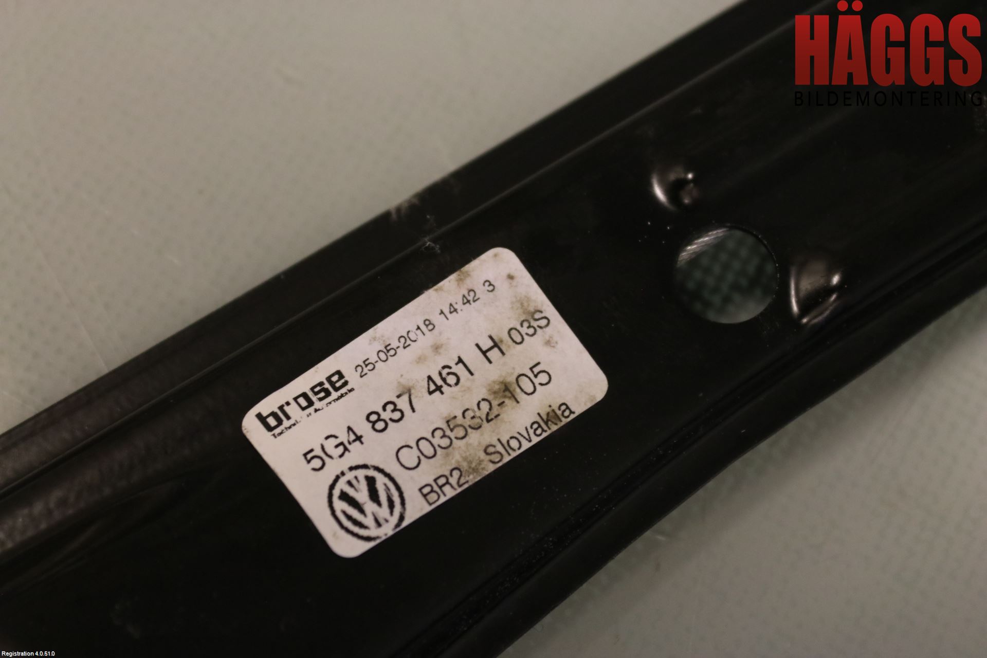 Volkswagen VW GOLF / E-GOLF VII 13-20 Fönsterhissmekanism