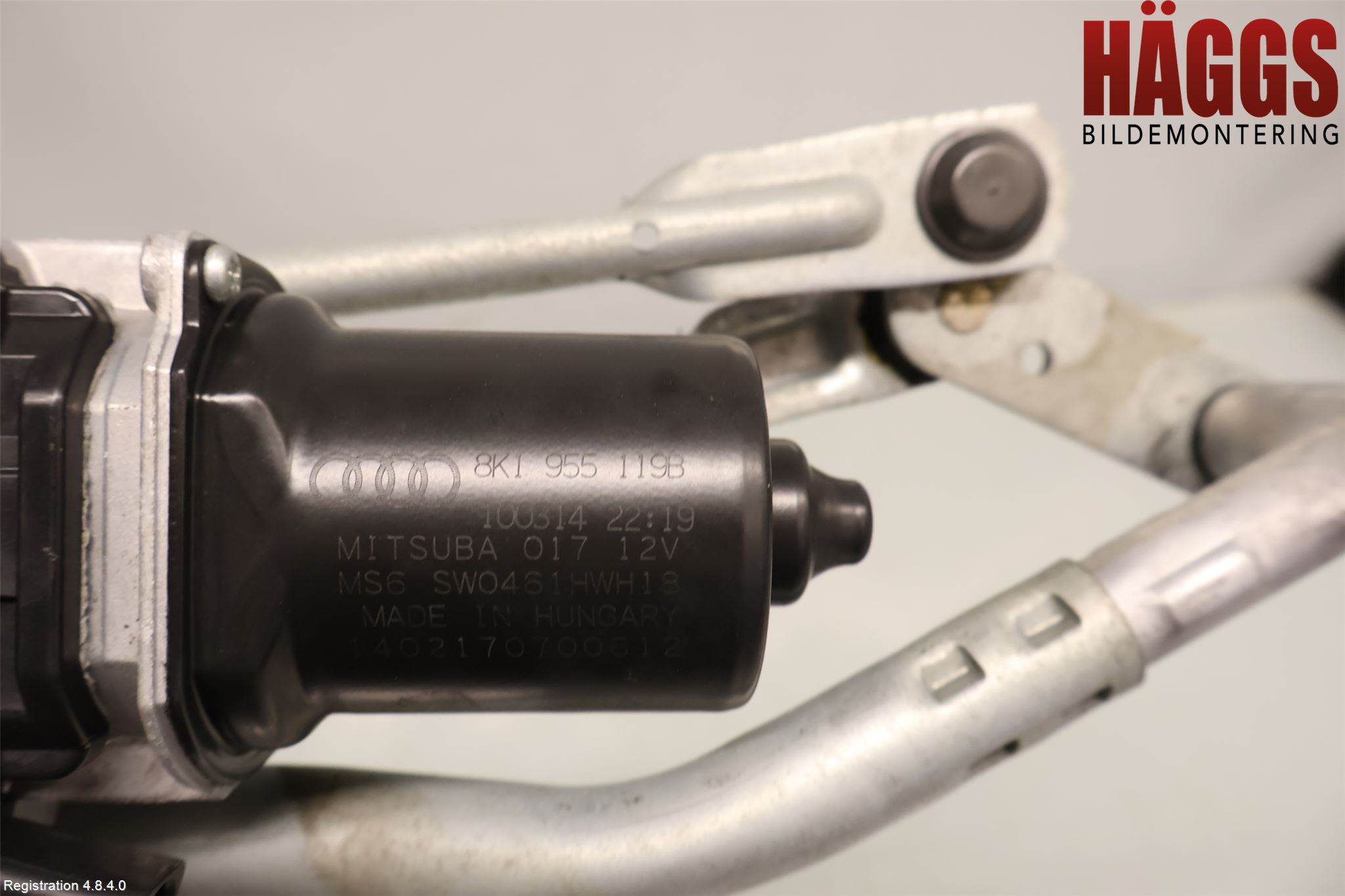 Audi A4 ALLROAD 09-16 Torkarmotor Vindruta