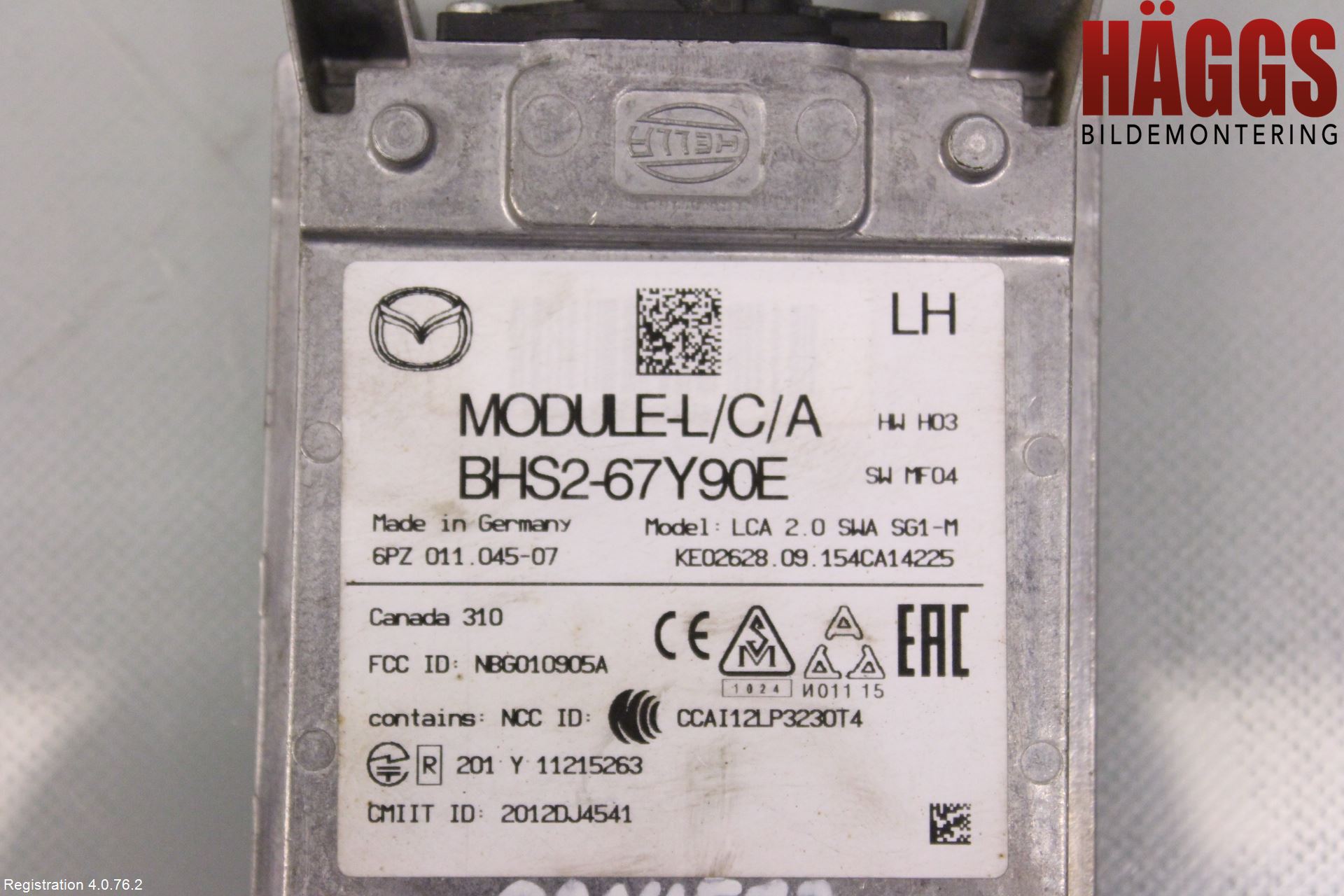 Mazda 3 III 14-19 Sensor Aktivt Kollisionsskydd