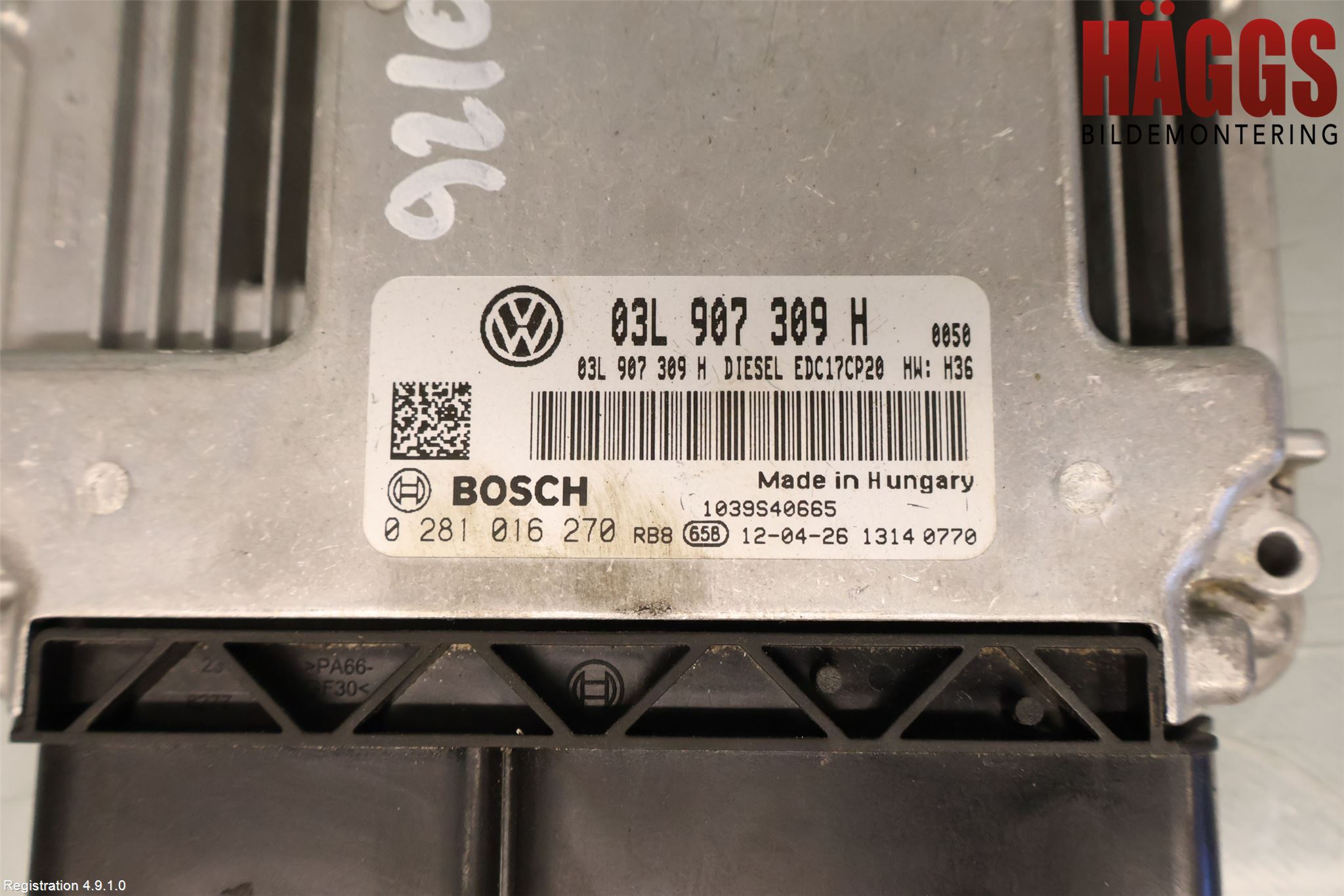 Volkswagen VW TRANSP/CARAVELLE (T5) 04-15 Styrenhet Inspump Diesel