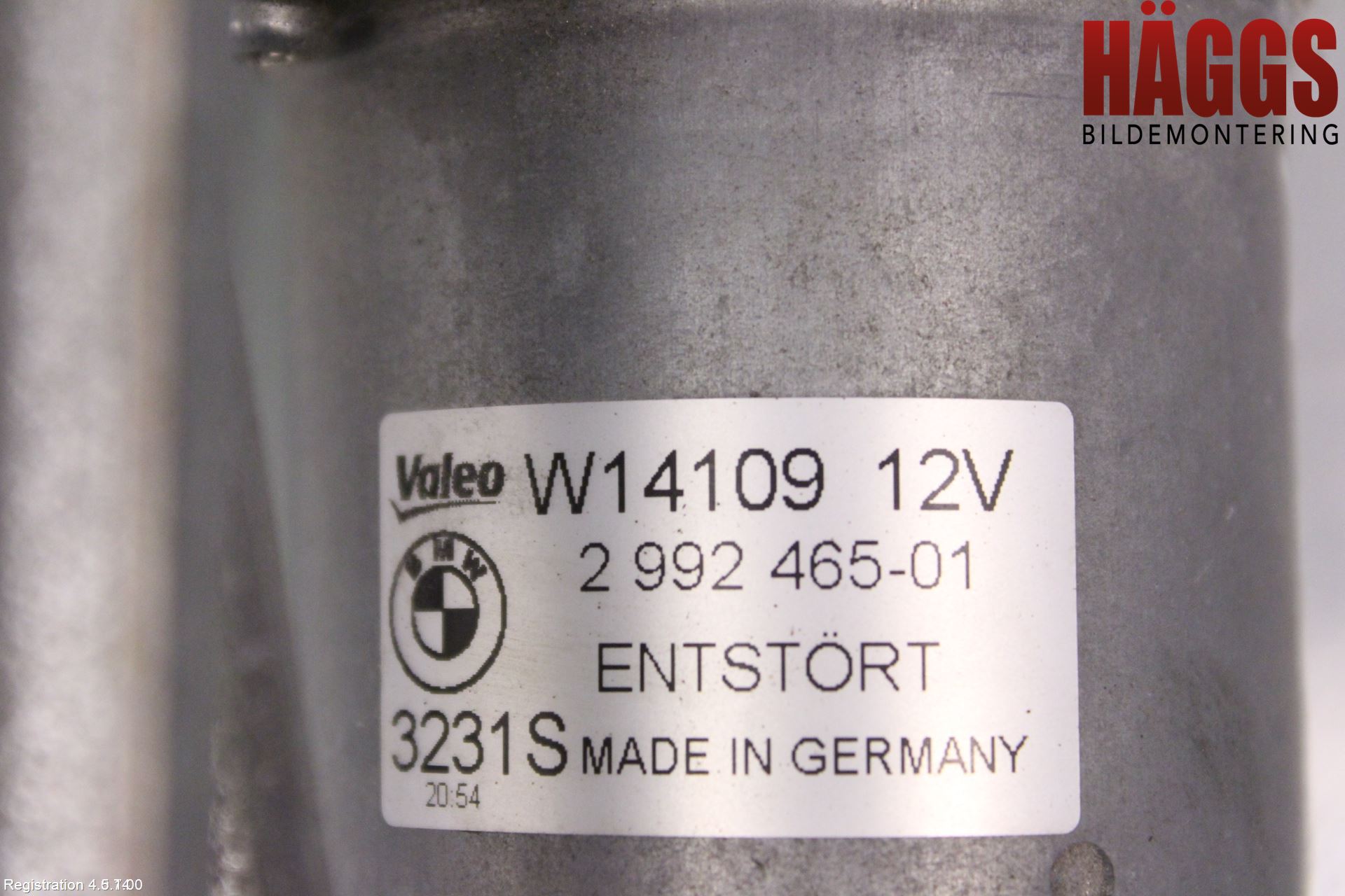 BMW X1 E84 10-15 Torkarmotor Vindruta