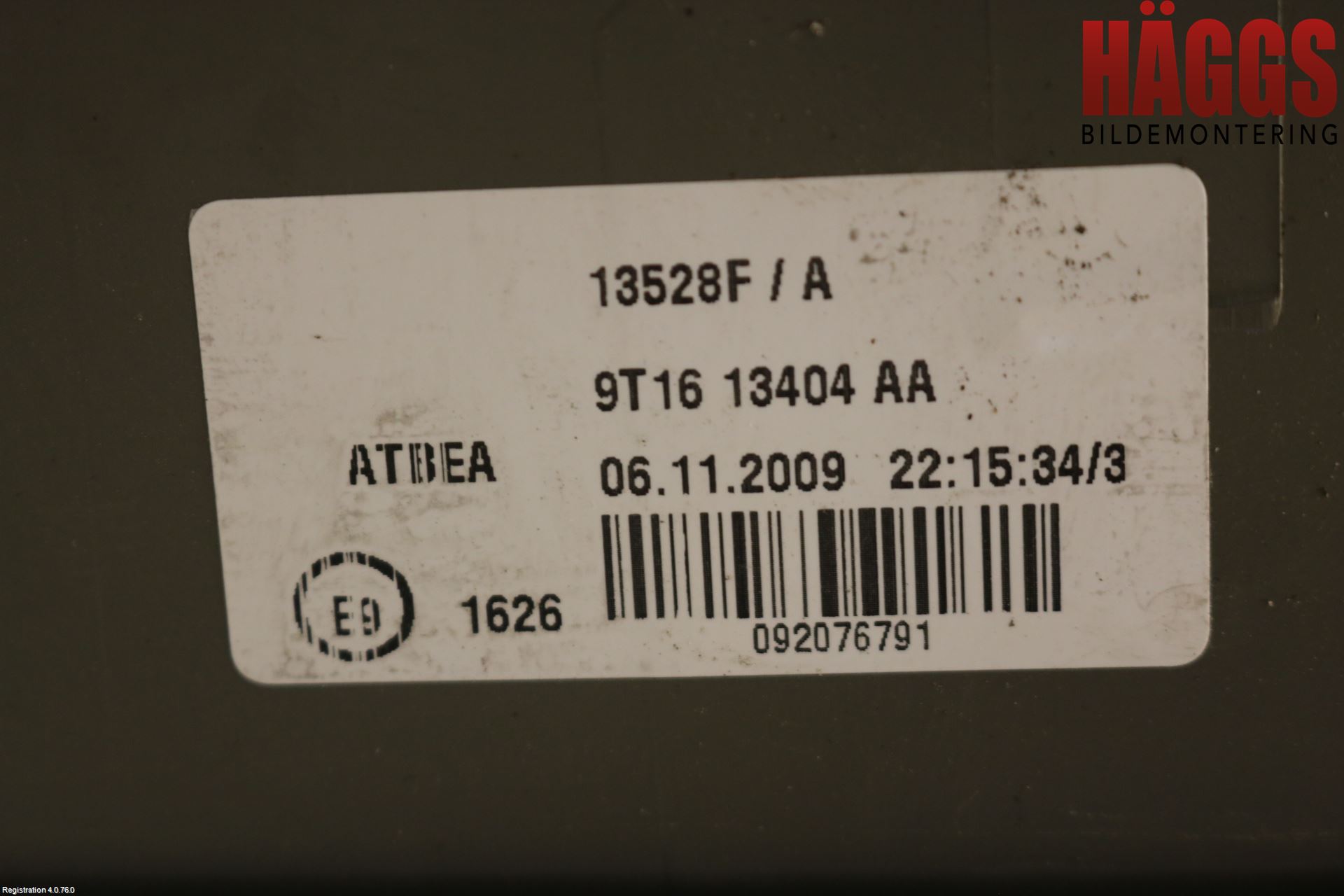 Ford TRANSIT CONNECT 09-13 Bakljus Höger