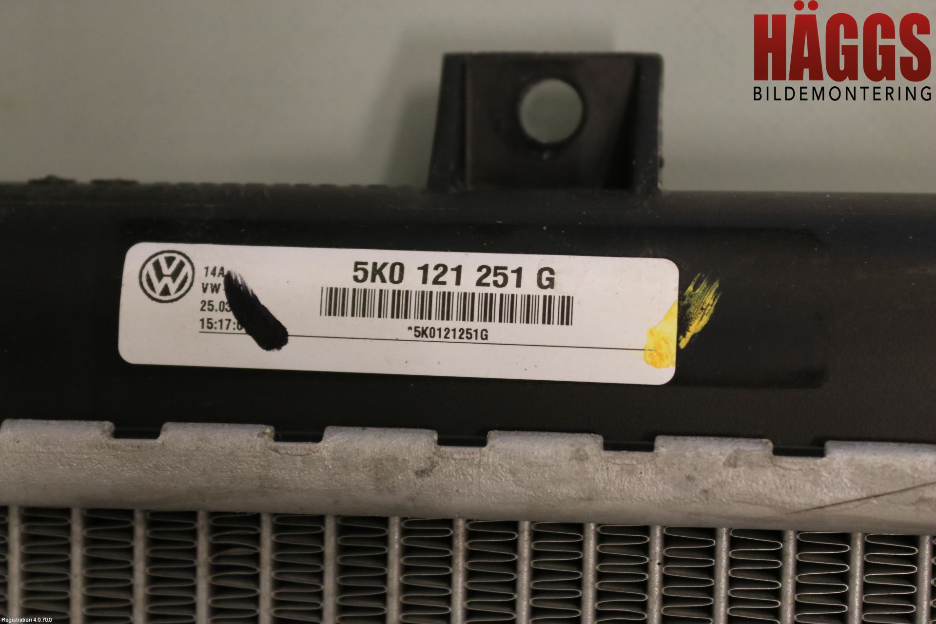 Volkswagen VW SCIROCCO 09-17 Kylare Man