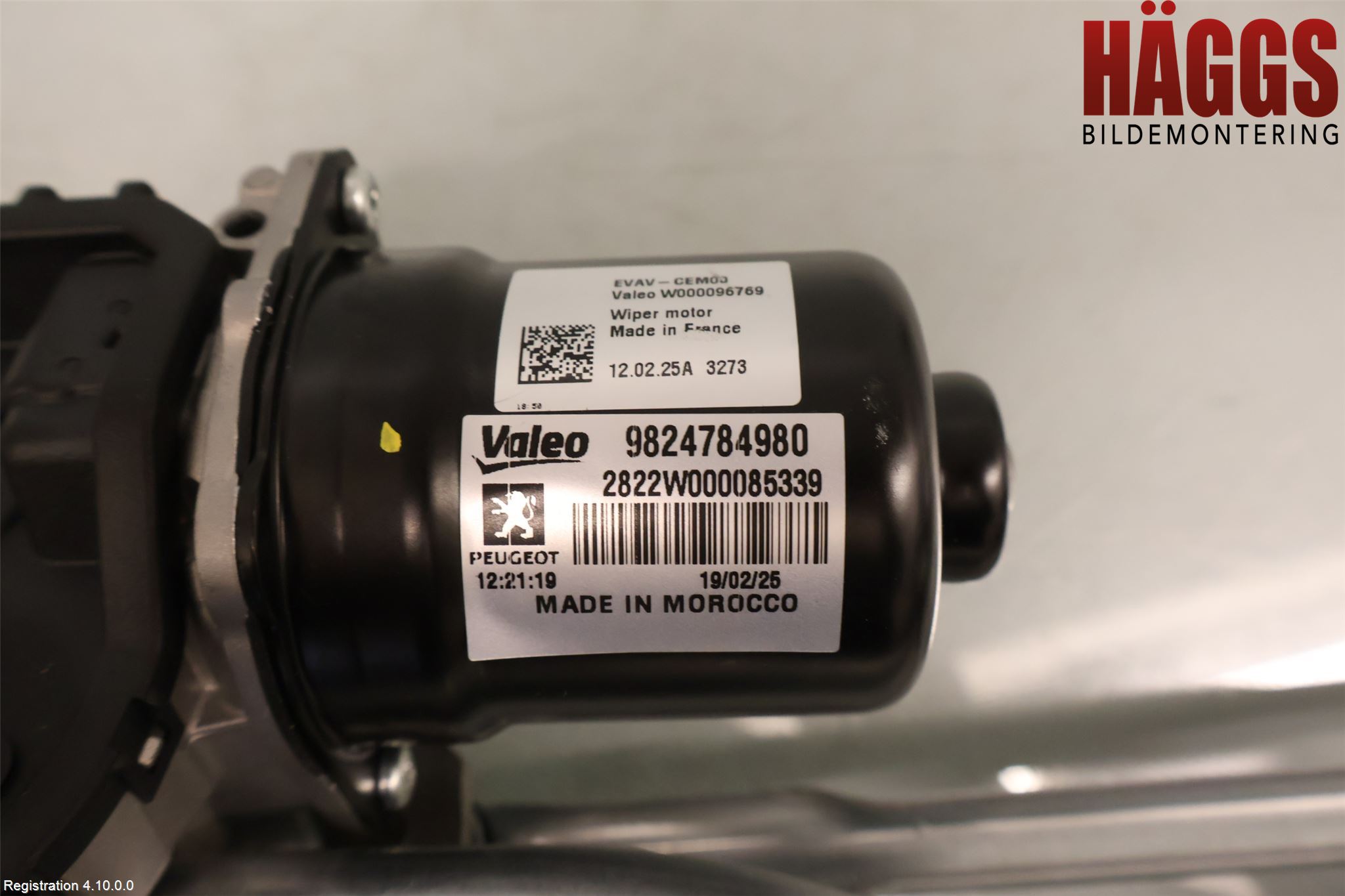 Citroen C4/E-C4 C4X/E-C4X III 21- Torkarmotor Vindruta