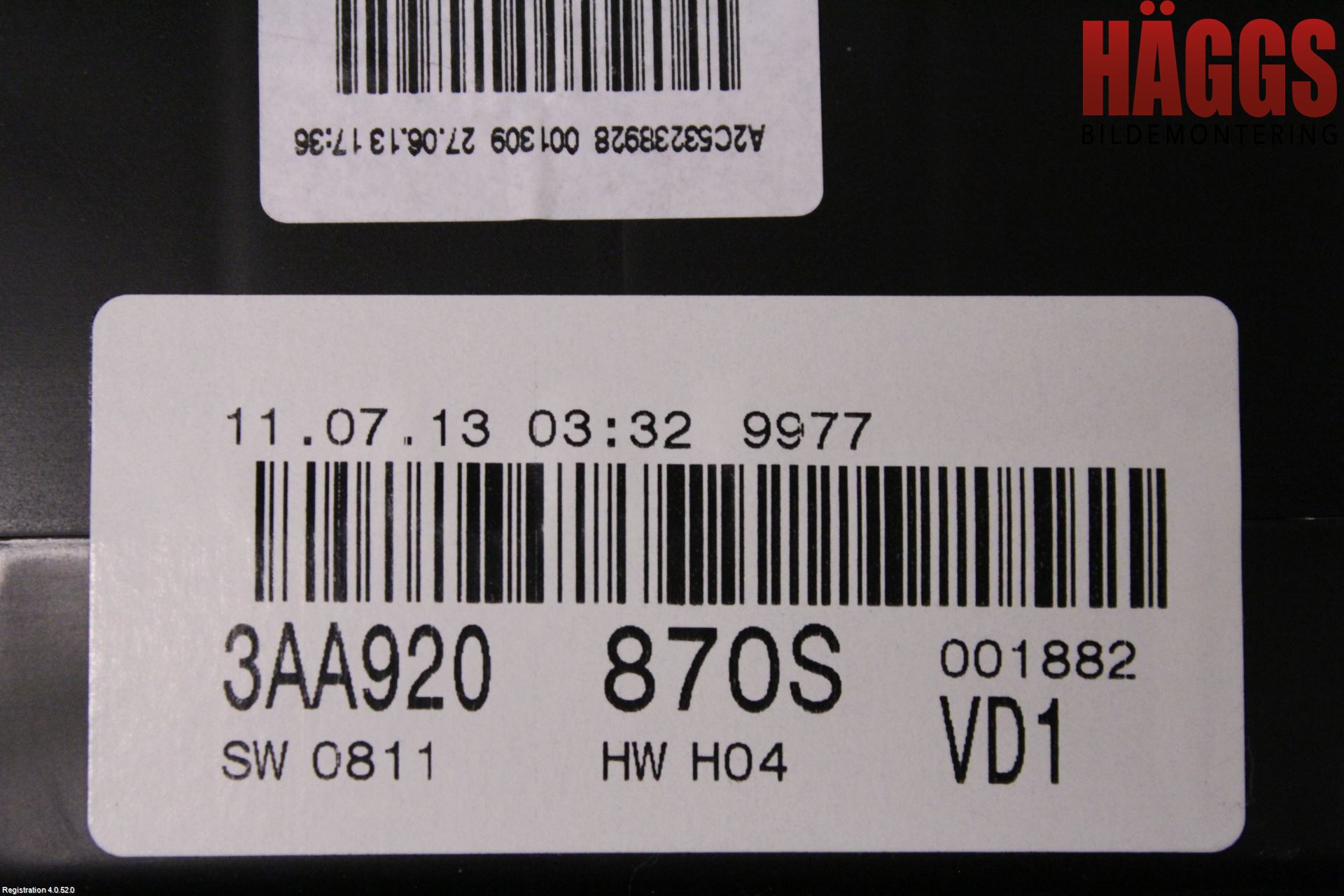 Volkswagen VW PASSAT 15-19 Instrument Komb