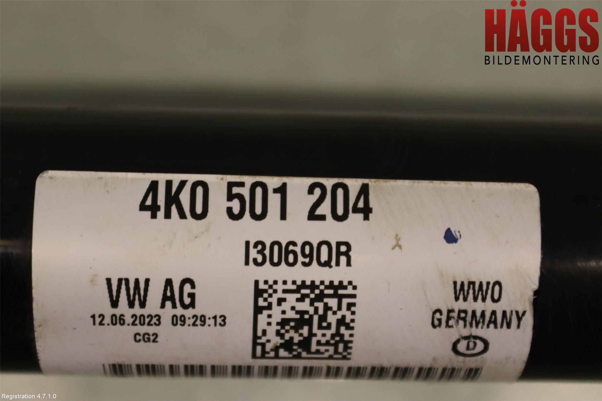 Audi A6 F2/C8 19- Drivaxel Bak Höger