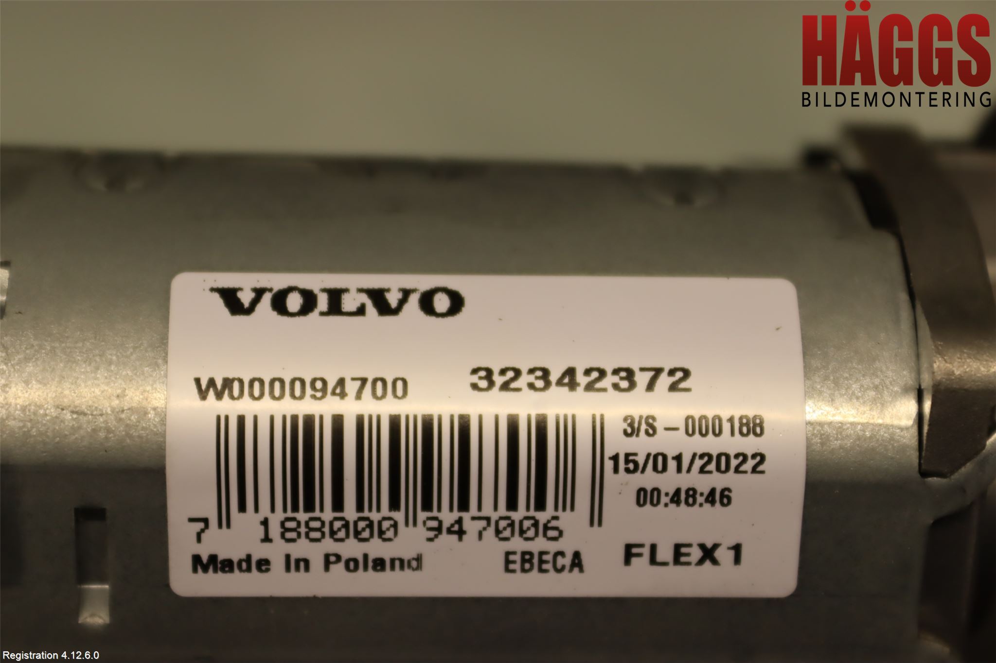 Volvo V60 CROSS COUNTRY 19- Torkarmotor Baklucka