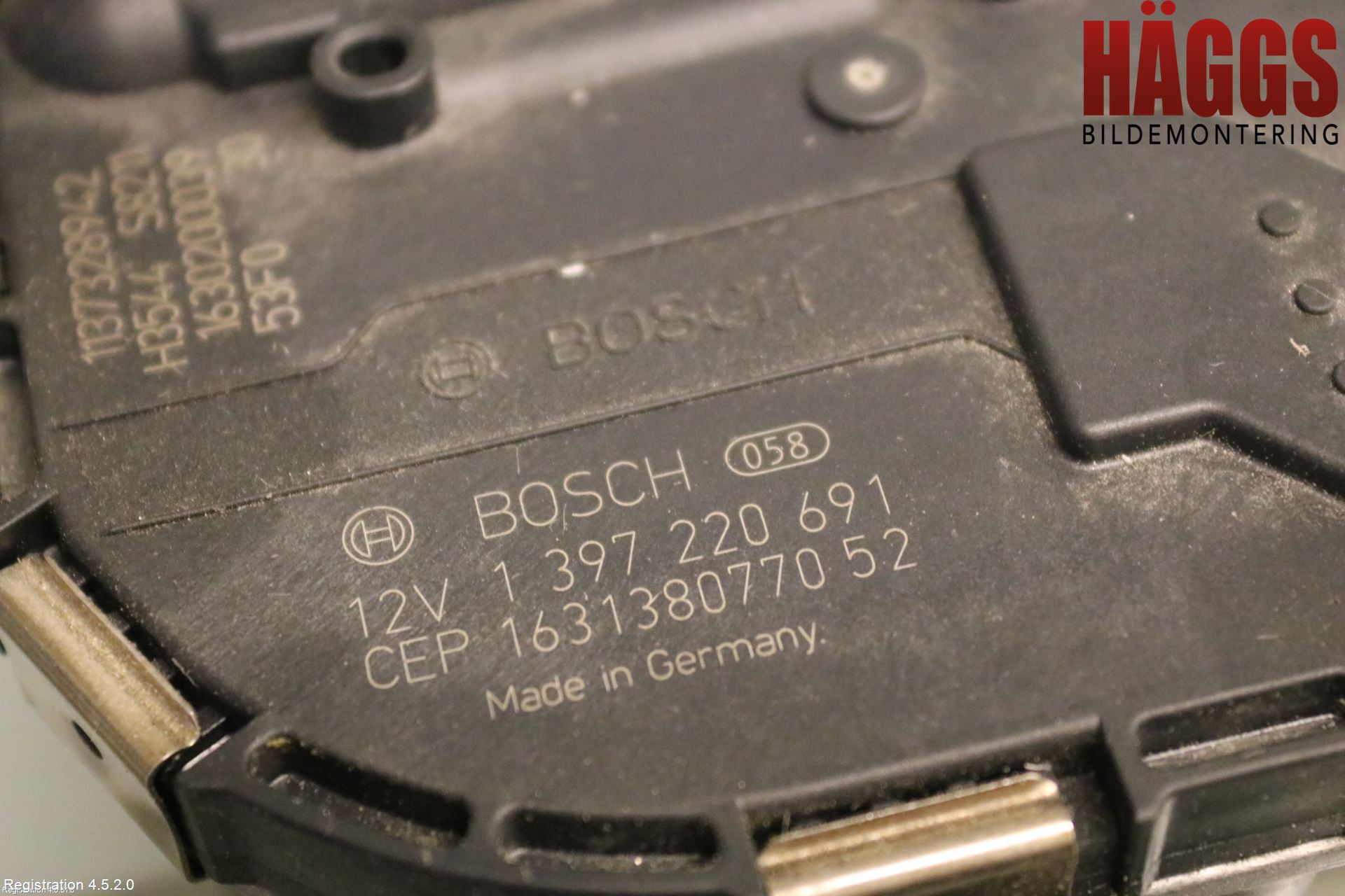 Volkswagen VW PASSAT 15-19 Torkarmotor Vindruta