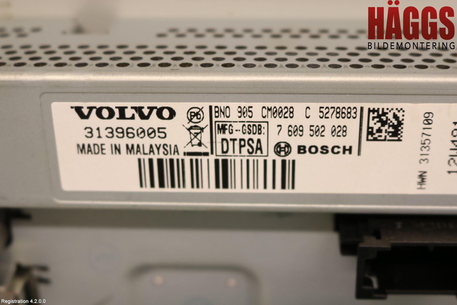 Volvo V70 08-13 Bildskärm